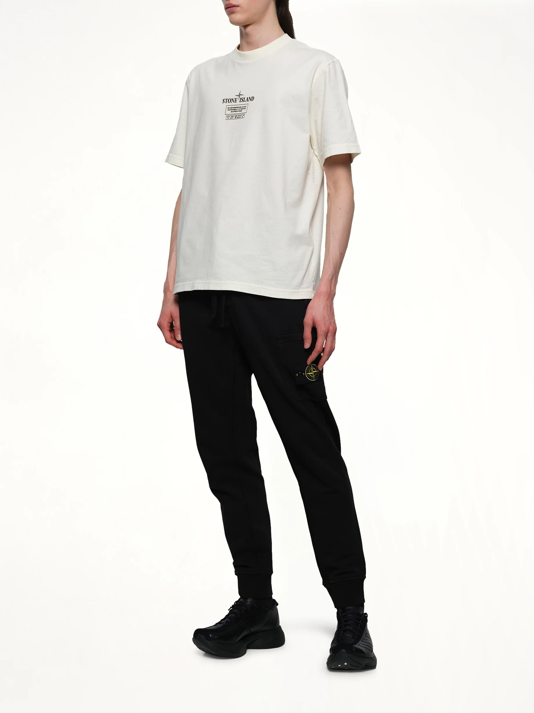 620001 Cotton Fleece Sweatpants in Black - Image 4