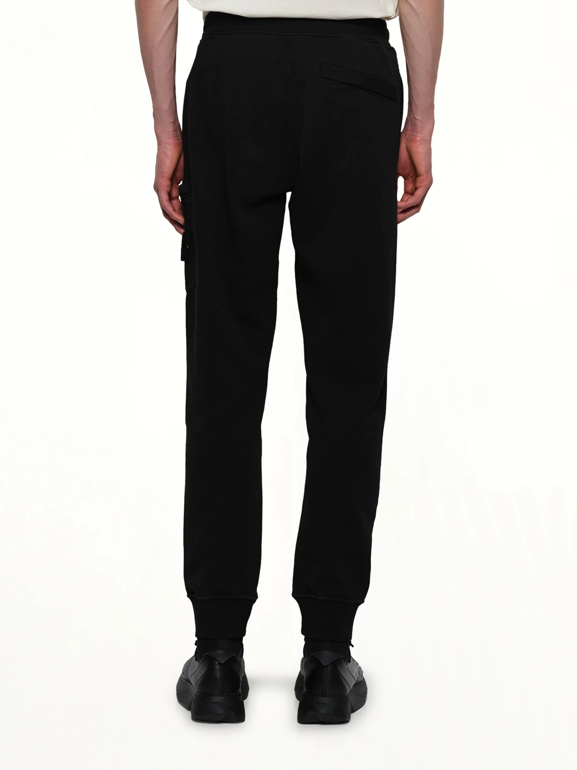 620001 Cotton Fleece Sweatpants in Black - Image 5