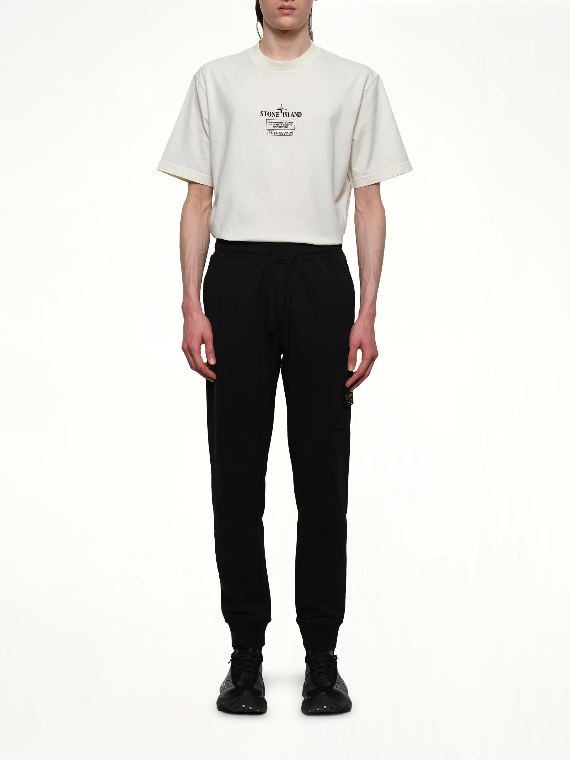 620001 Cotton Fleece Sweatpants in Black - Image 7