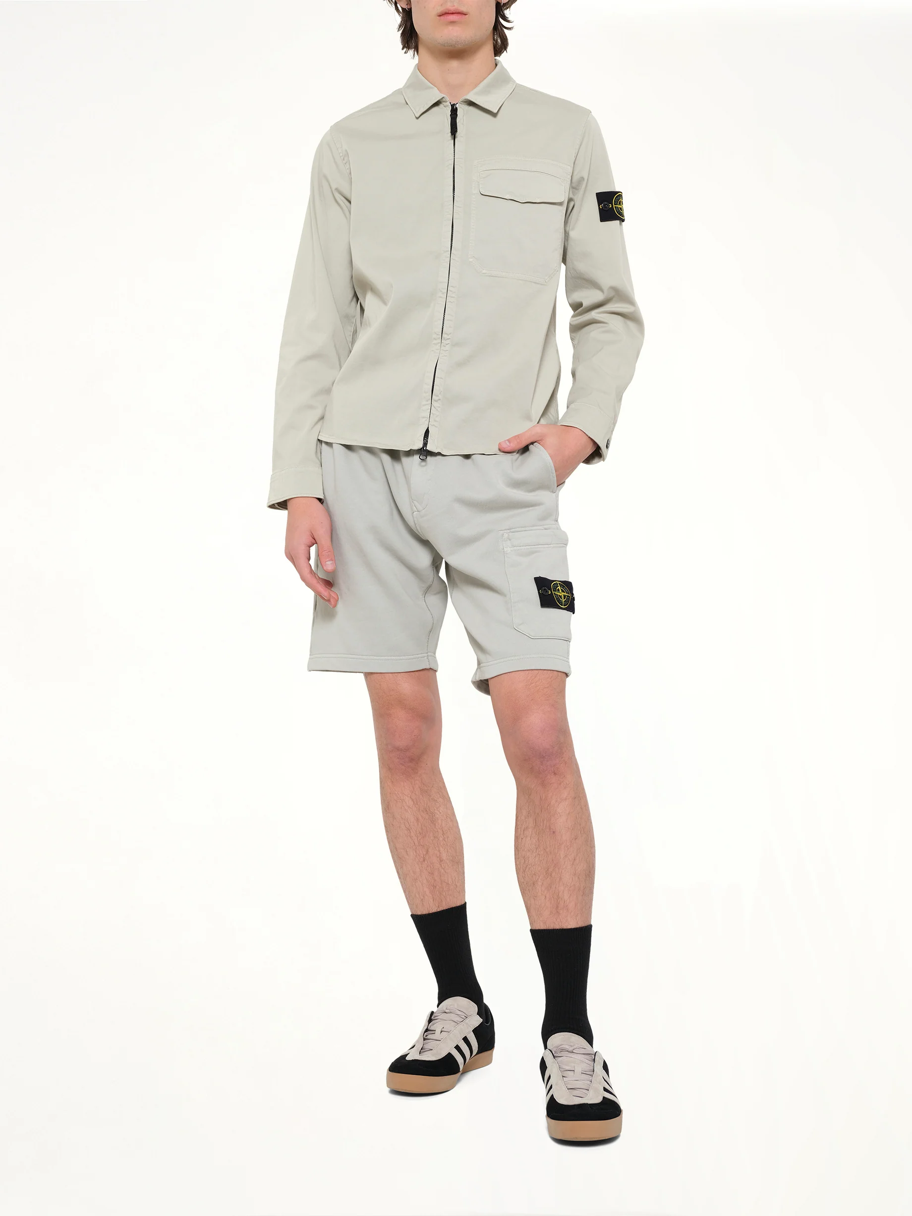 6200011 Shorts in Pearl Grey - Image 4