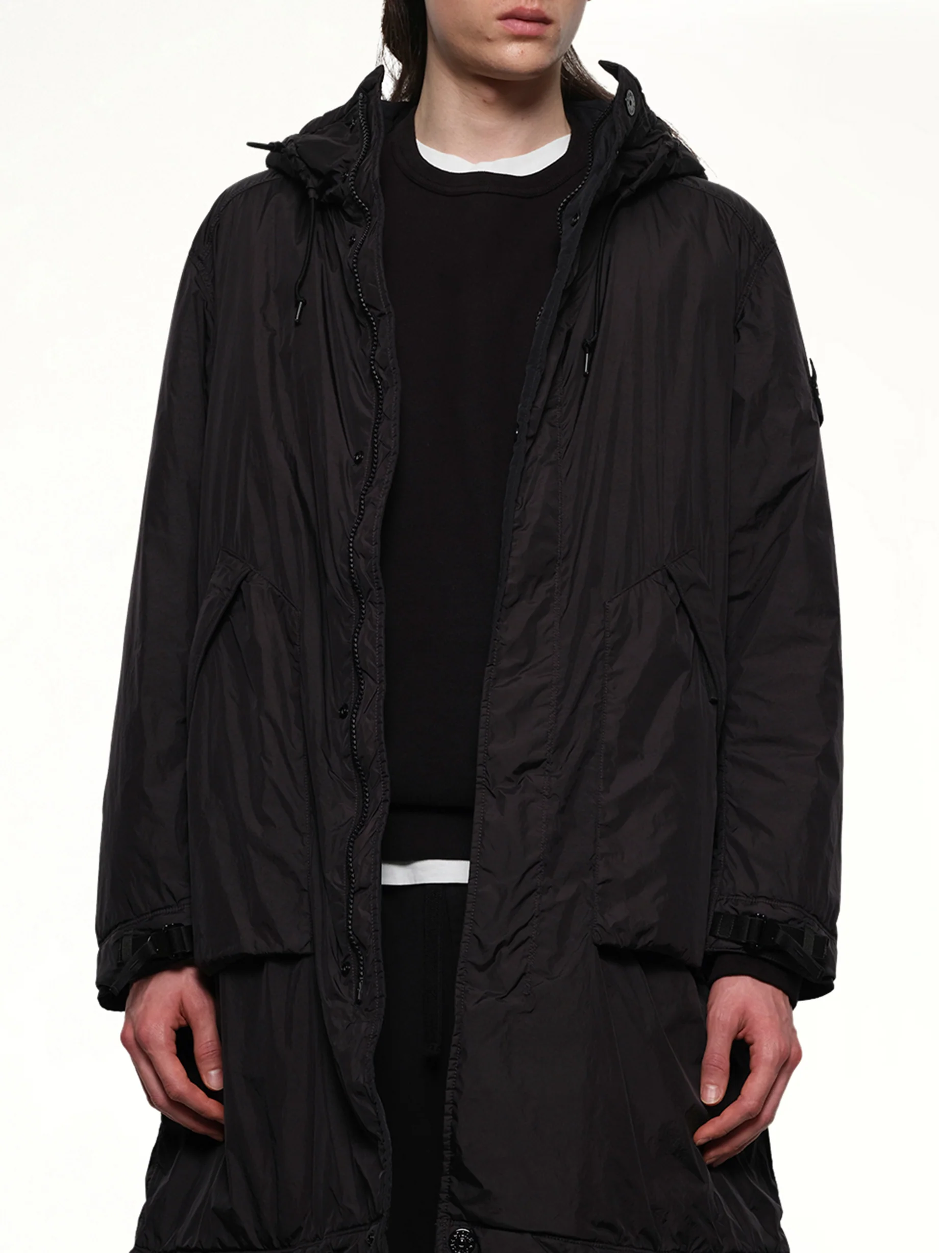 710000 Long Parka in Black - Image 6