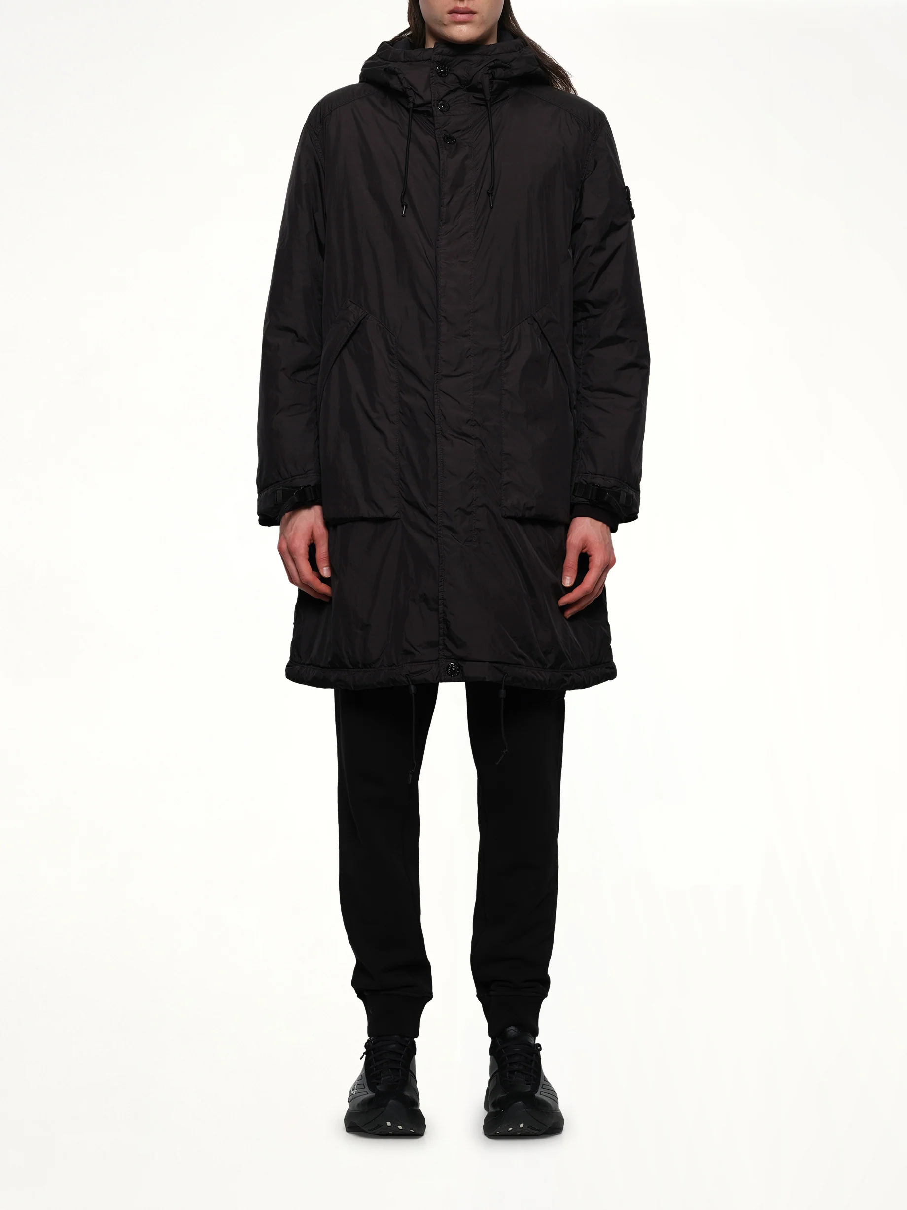 710000 Long Parka in Black - Image 7