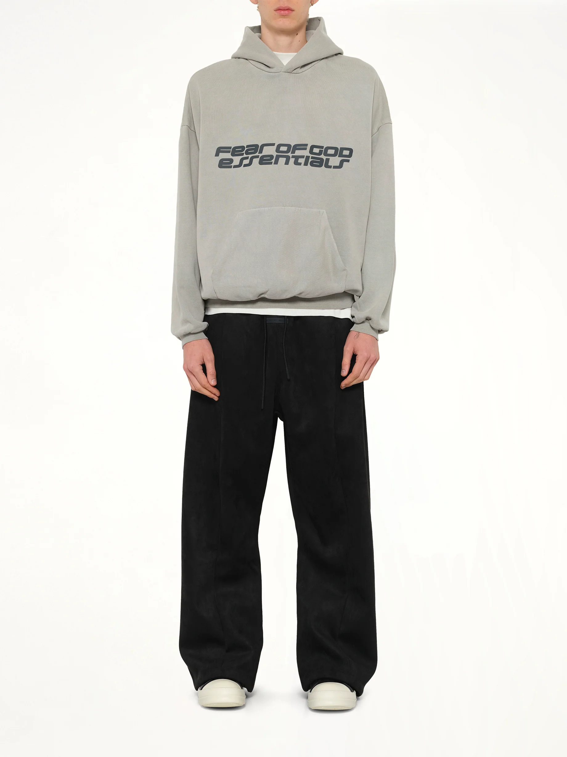 90's Hoodie in Smoke Grey - Image 7