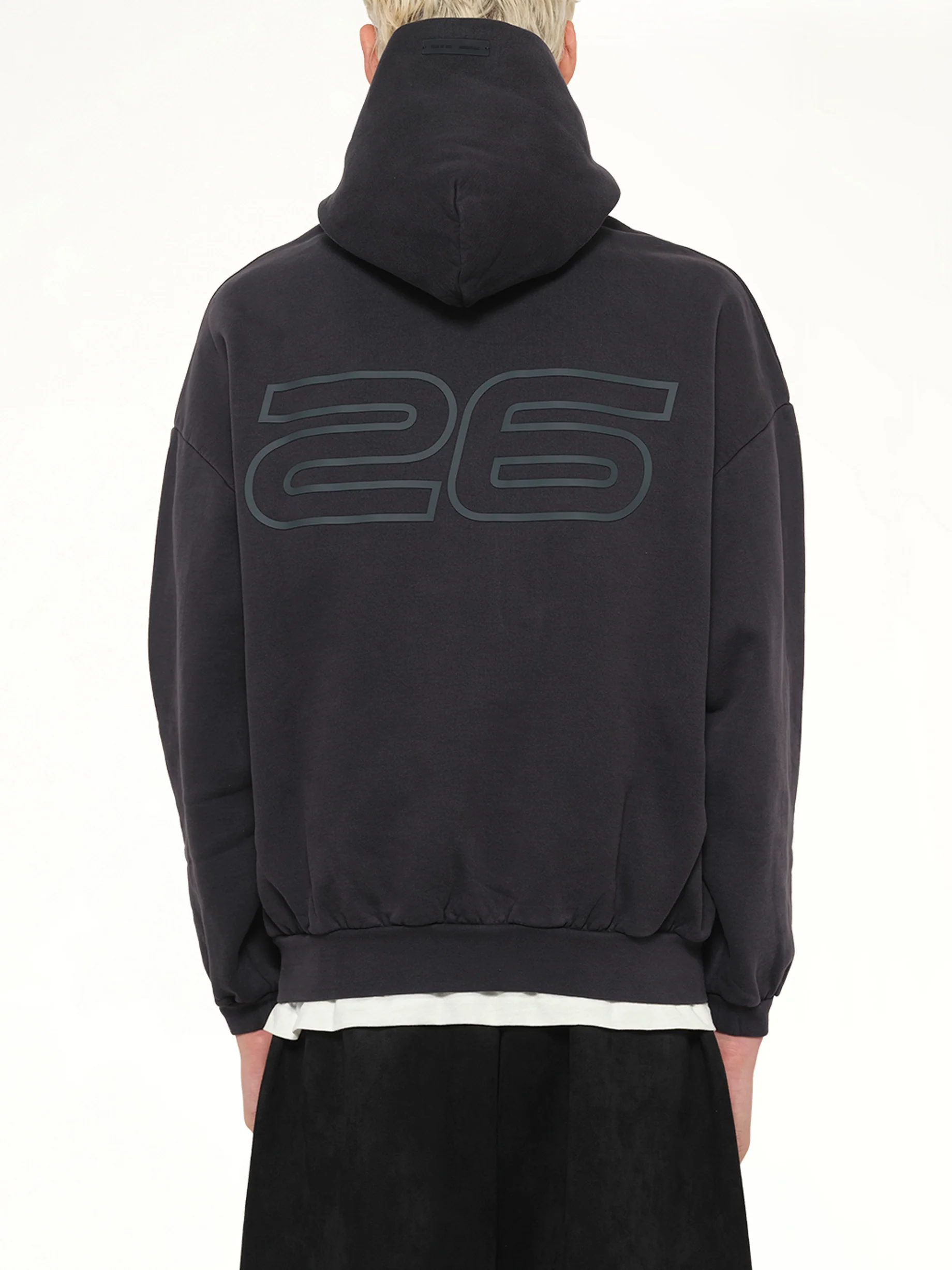 90's Hoodie in Vintage Black - Image 5