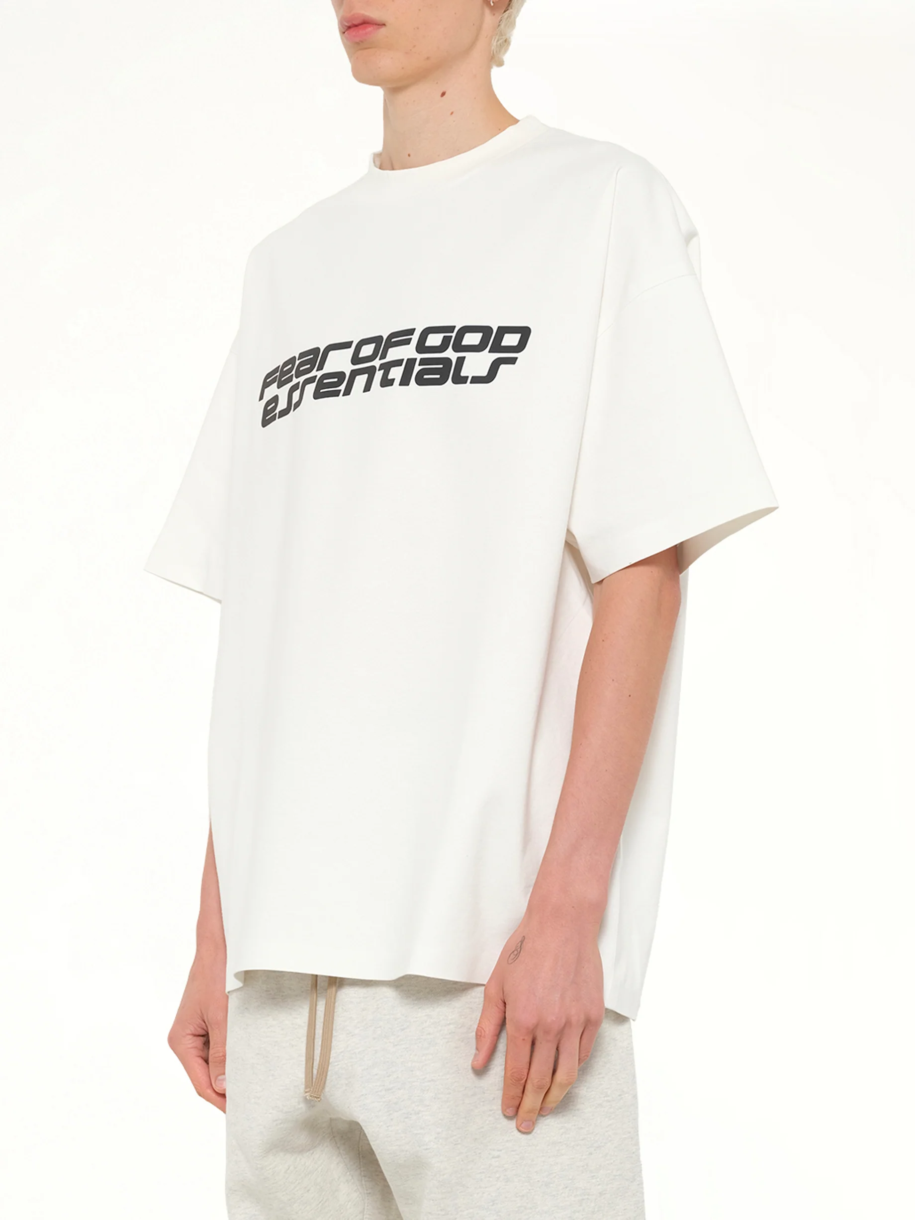 90's Short Sleeve T-Shirt in Ivory - Image 3