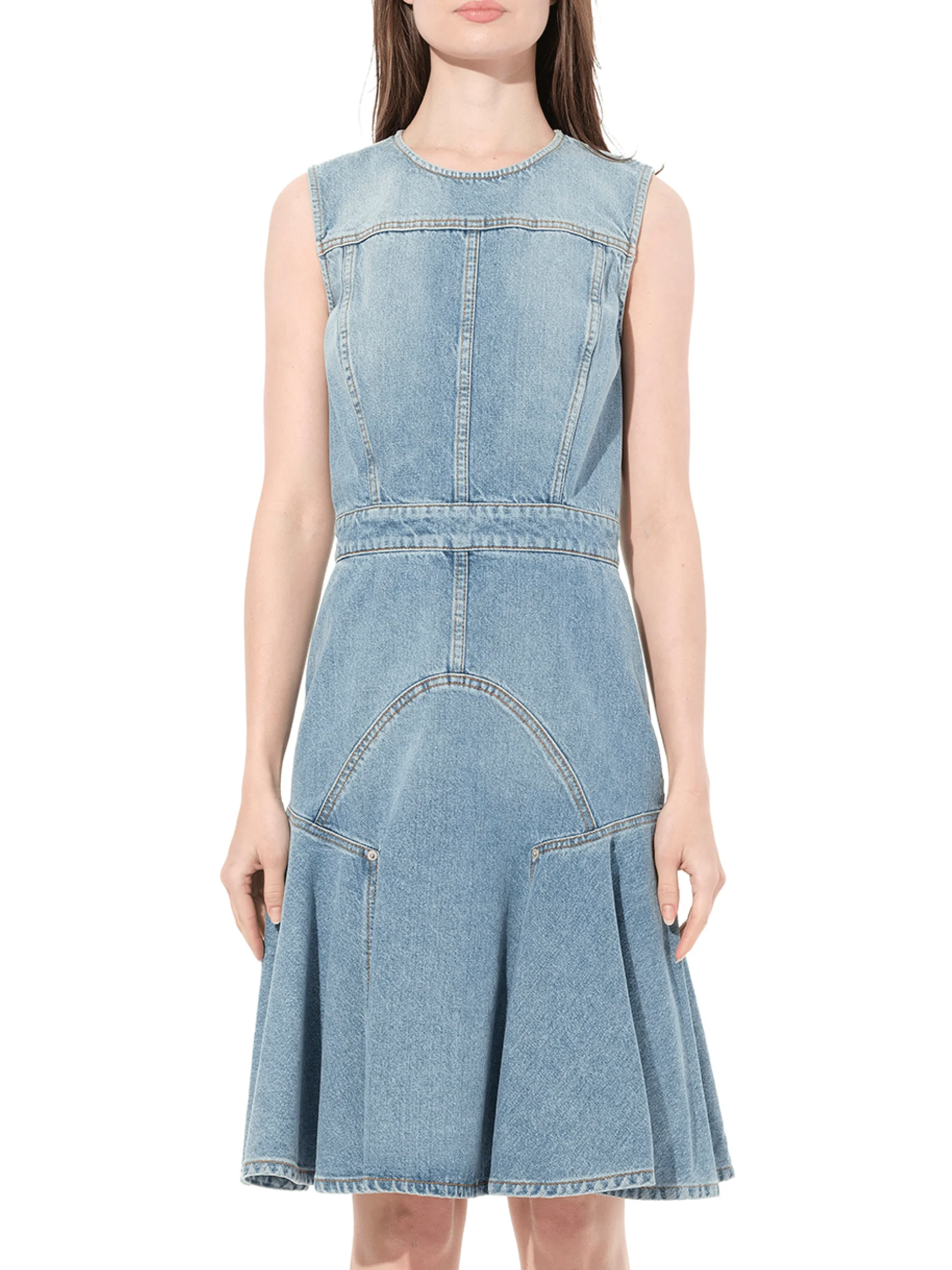 Abito Denim Dress in Blue