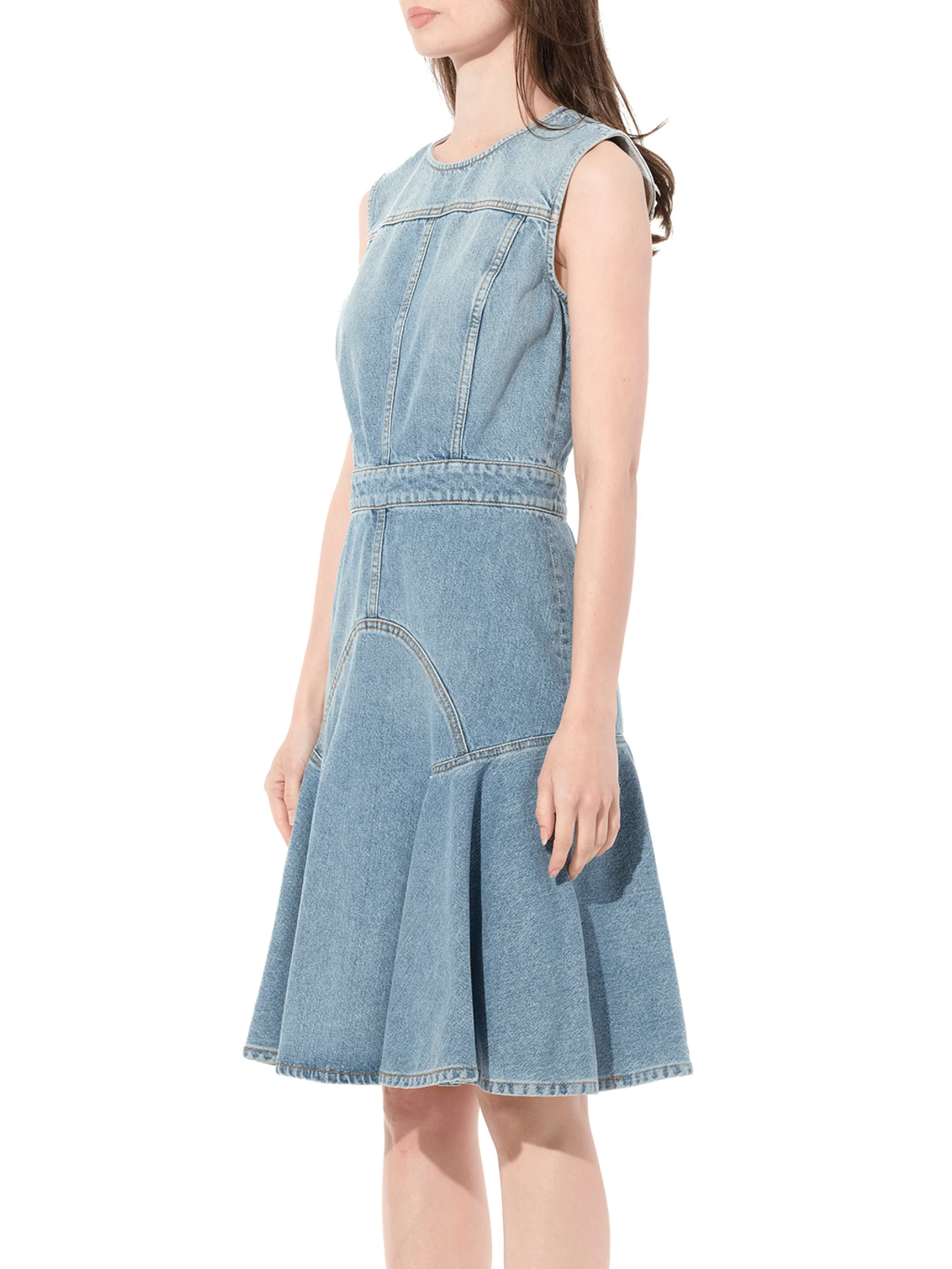 Abito Denim Dress in Blue - Image 5