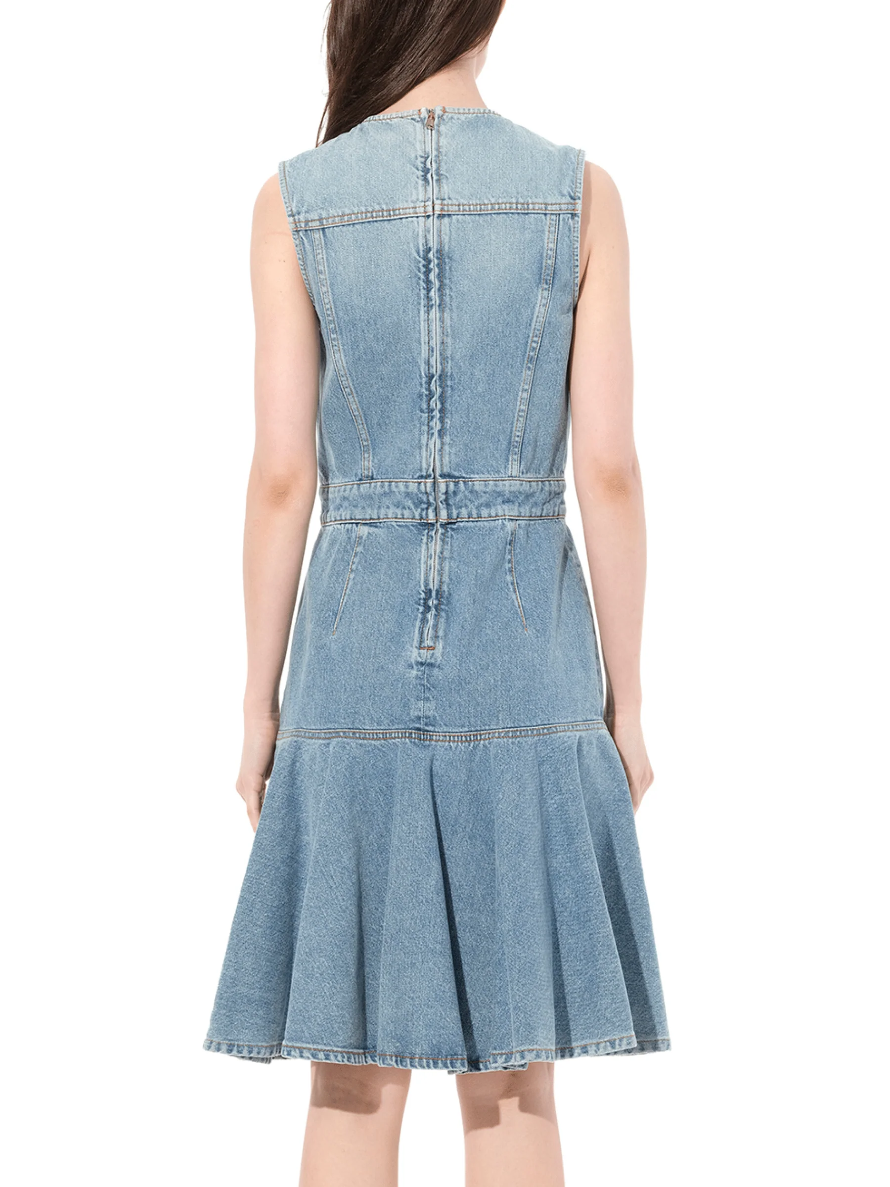 Abito Denim Dress in Blue - Image 6