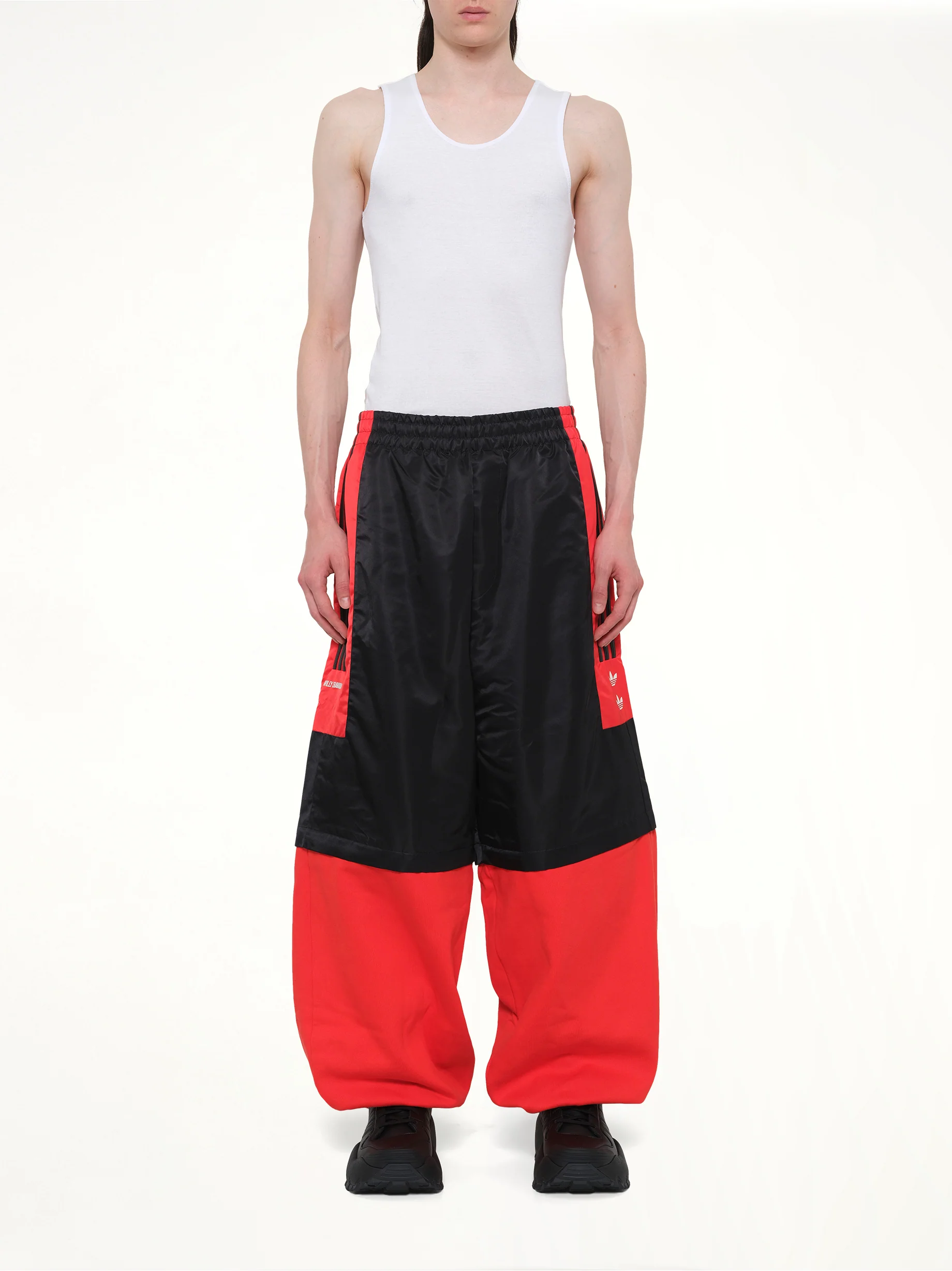 Adidas X Chavarria Gomez Zip Off Pant in Black/Red - Image 7