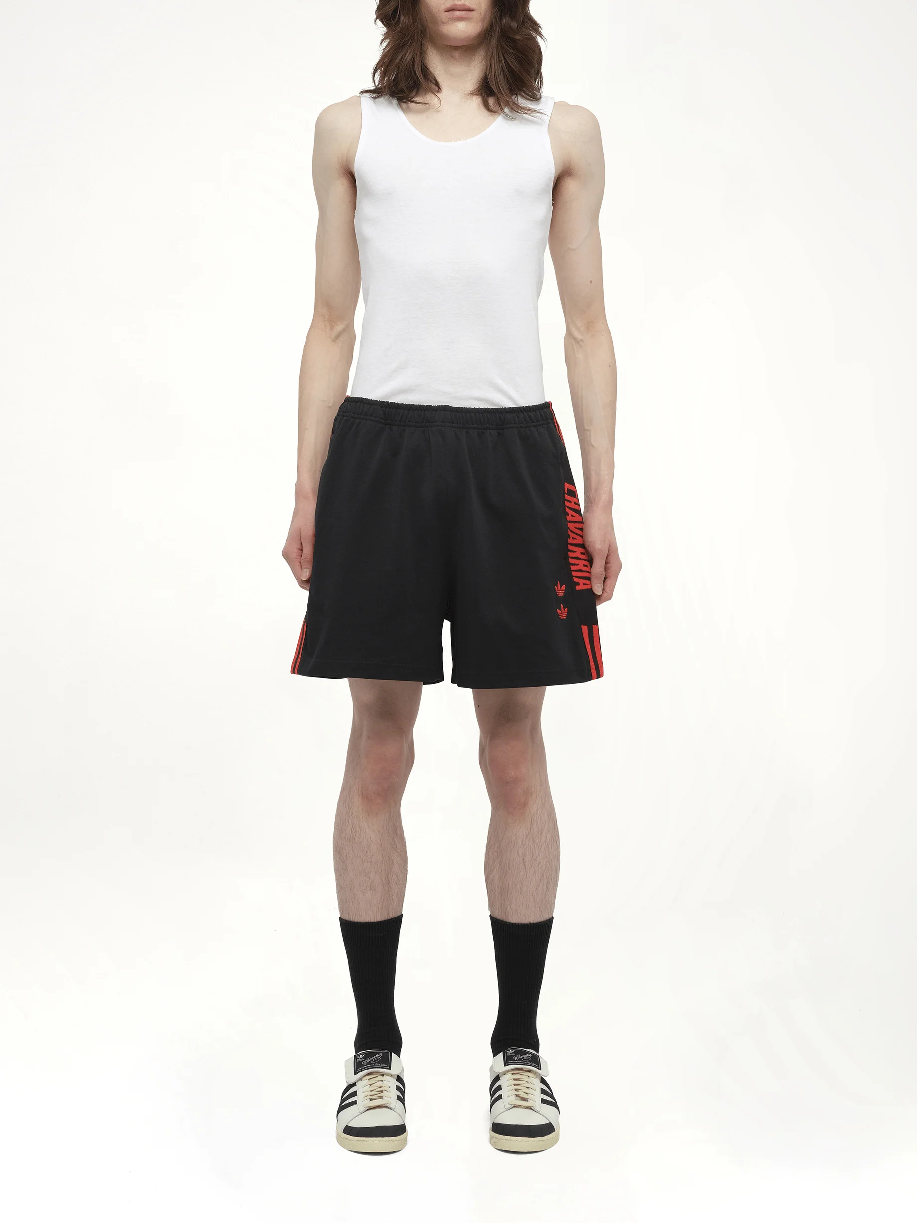 Adidas X Chavarria Gym Short in Black/Red - Image 7
