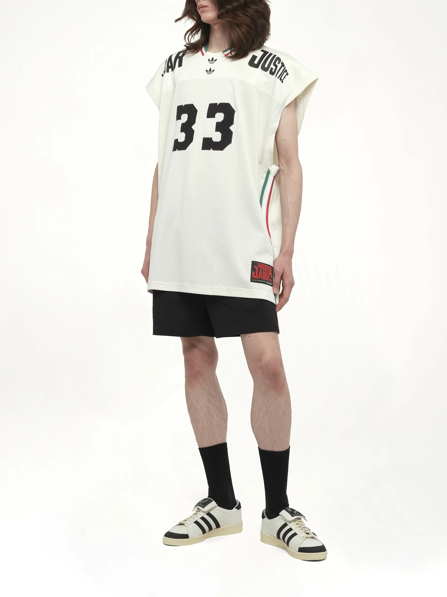 Adidas X Chavarria Jabbar Basketball Jersey in Off White - Image 4