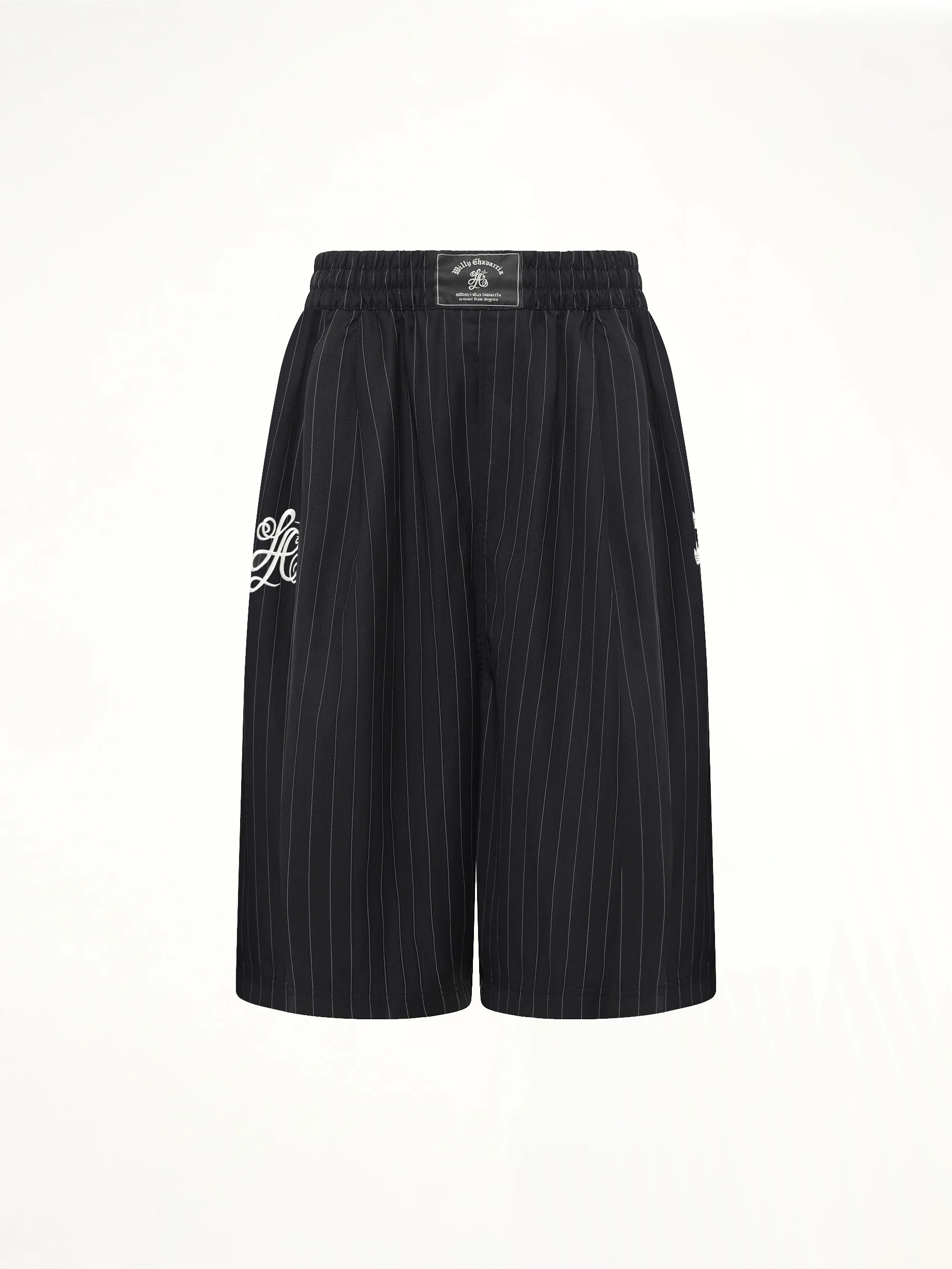 Adidas x Chavarria Pinstripe Short in Black/White - Image 2
