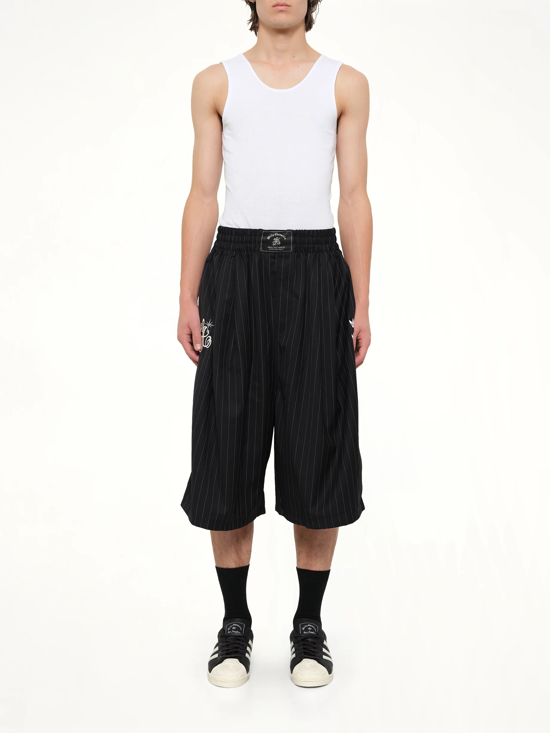 Adidas x Chavarria Pinstripe Short in Black/White - Image 7