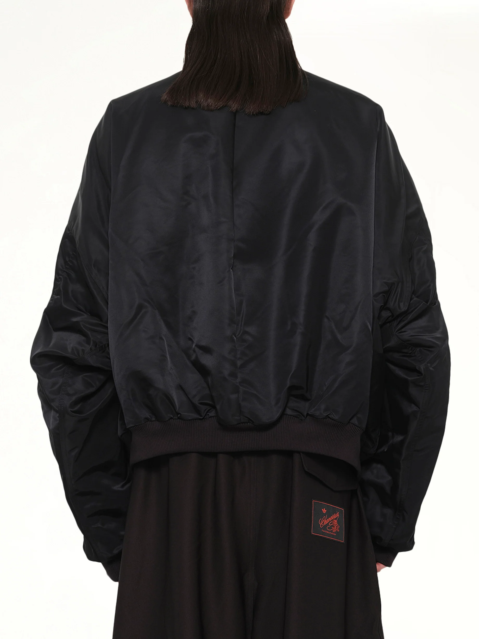 Adidas X Chavarria Satin Bomber Jacket in Black - Image 5