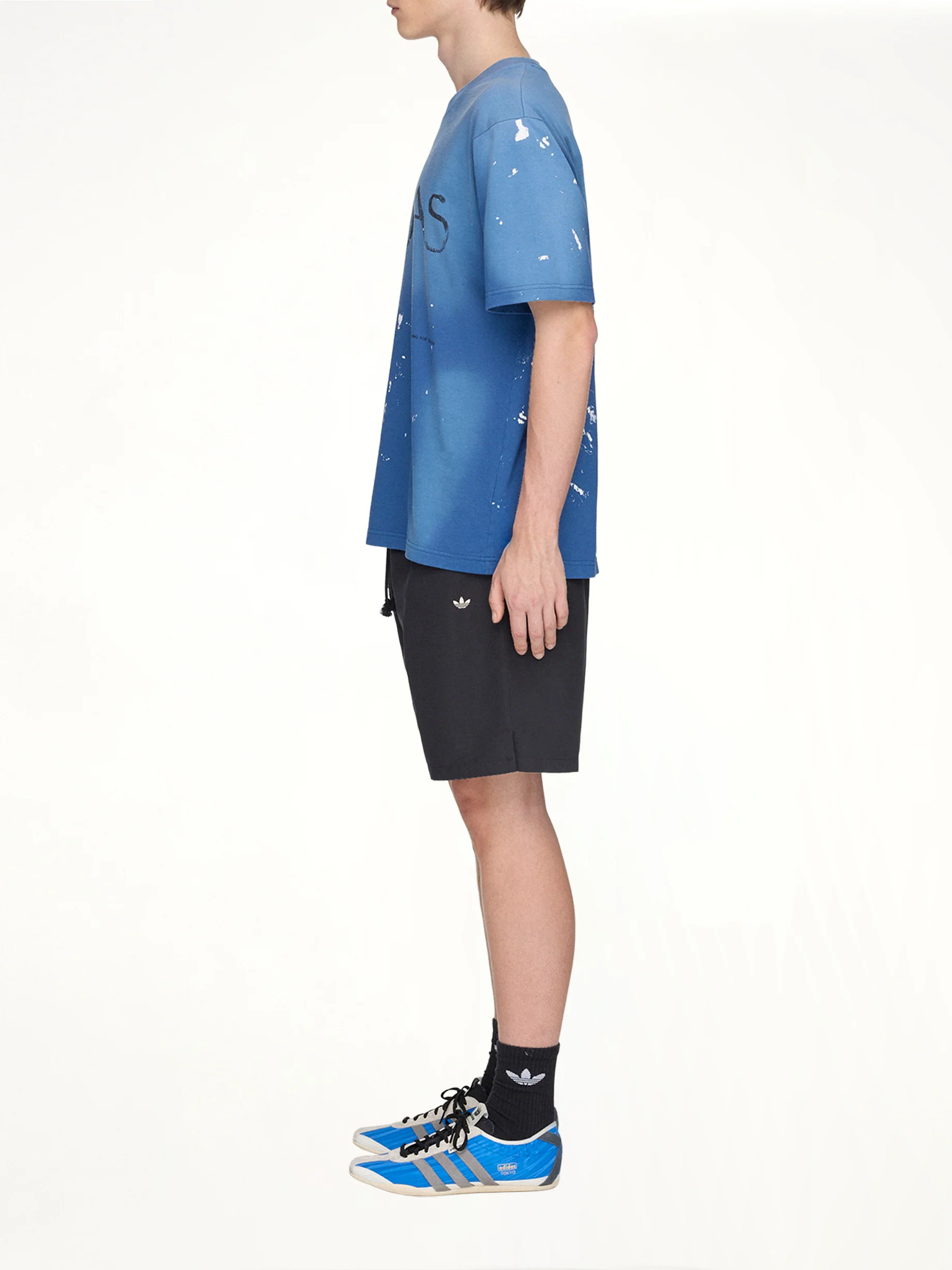 Adidas x SFTM ADI007 Shorts in Black - Image 3