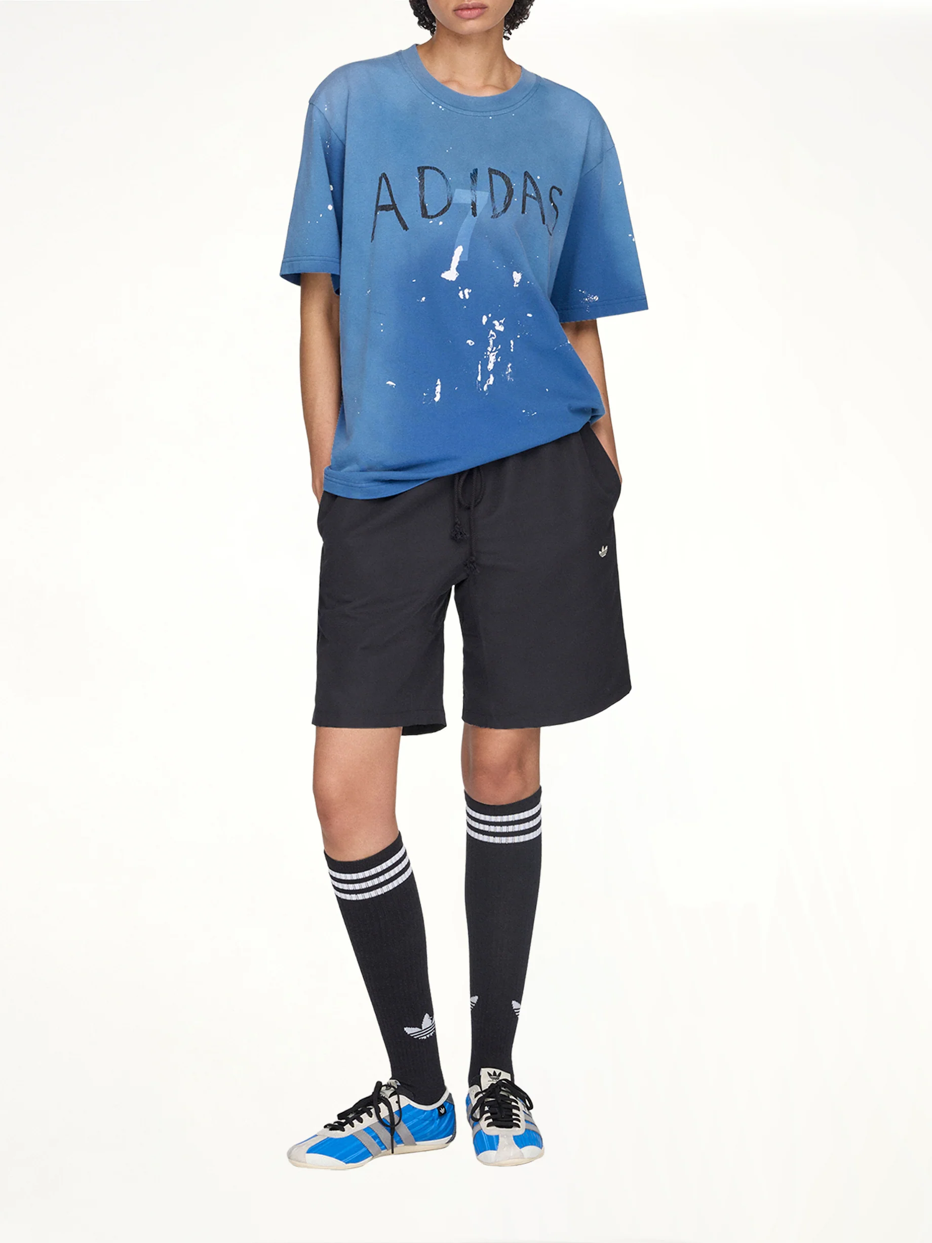Adidas x SFTM ADI007 Shorts in Black - Image 7