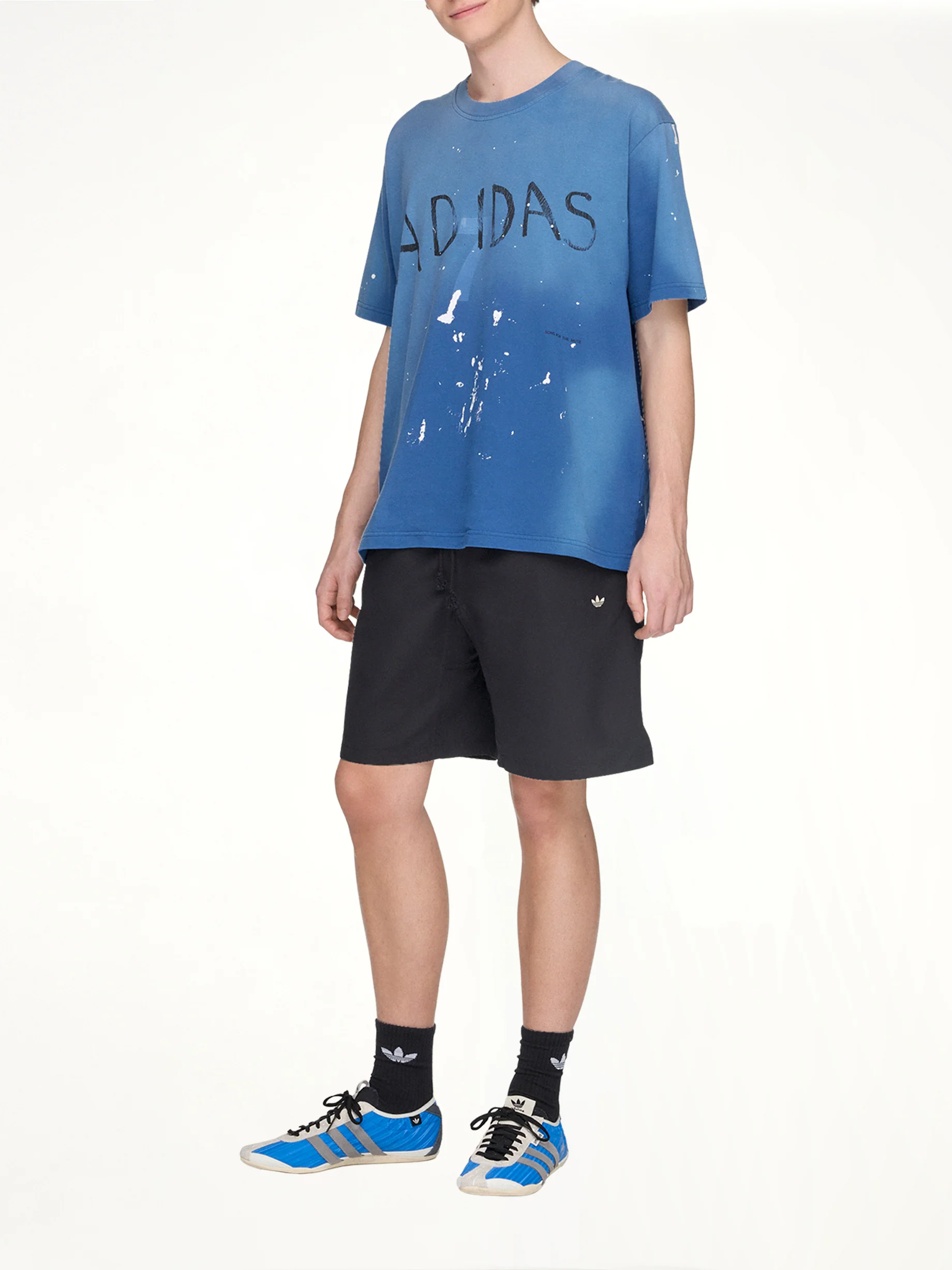 Adidas x SFTM ADI007 T-Shirt in Dusky Petrol - Image 7
