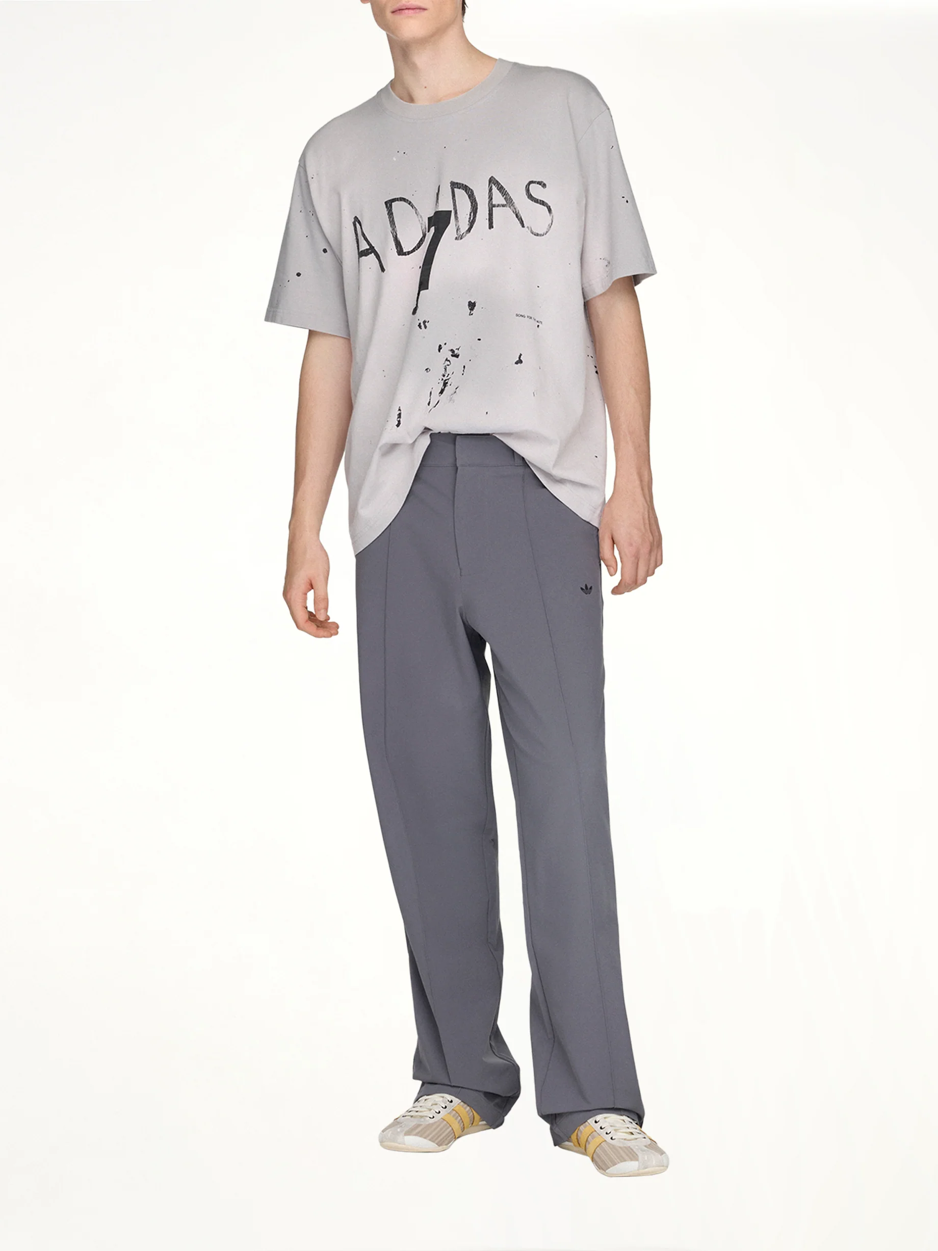 Adidas x SFTM ADI007 T-Shirt in Grey Two - Image 4