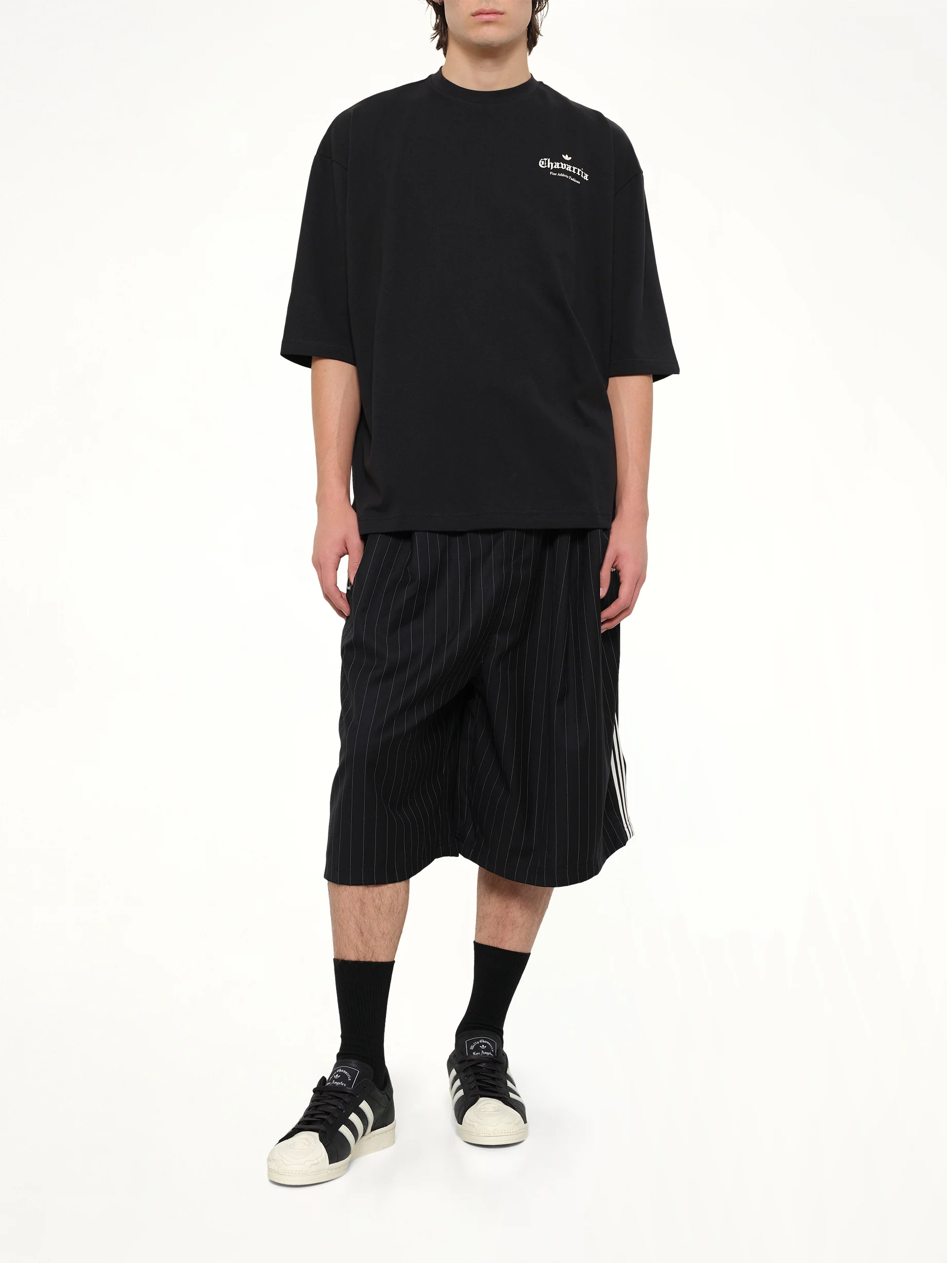 Adidas x WC Logo SS T-Shirt in Black - Image 4