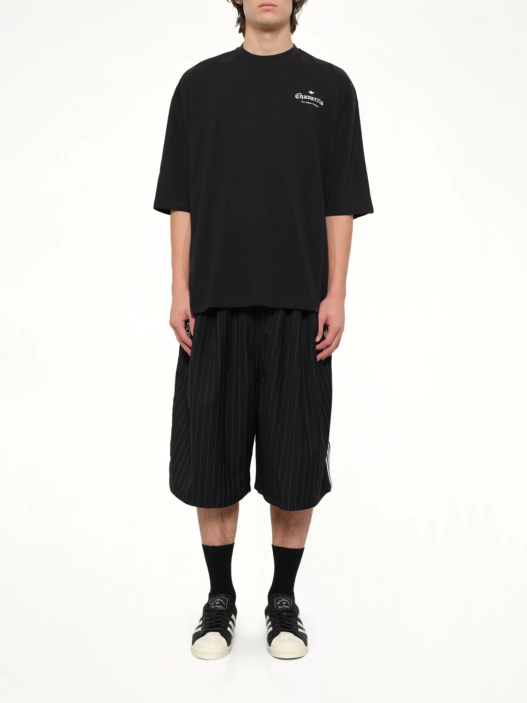 Adidas x WC Logo SS T-Shirt in Black - Image 7