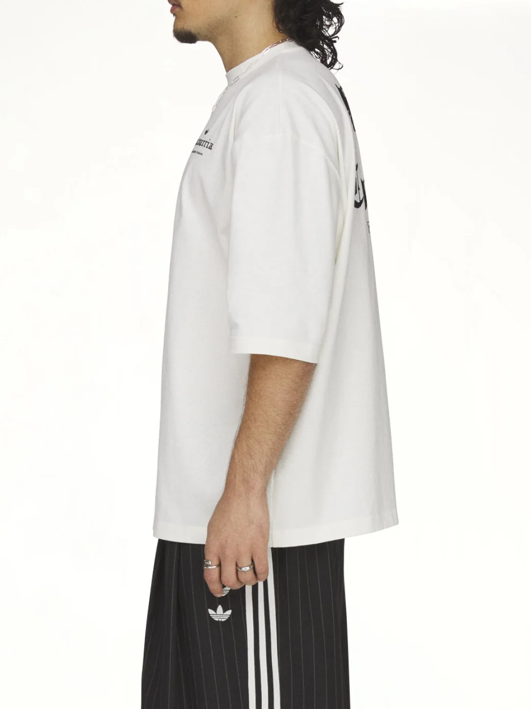 Adidas x WC Logo SS T-Shirt in Off White - Image 3