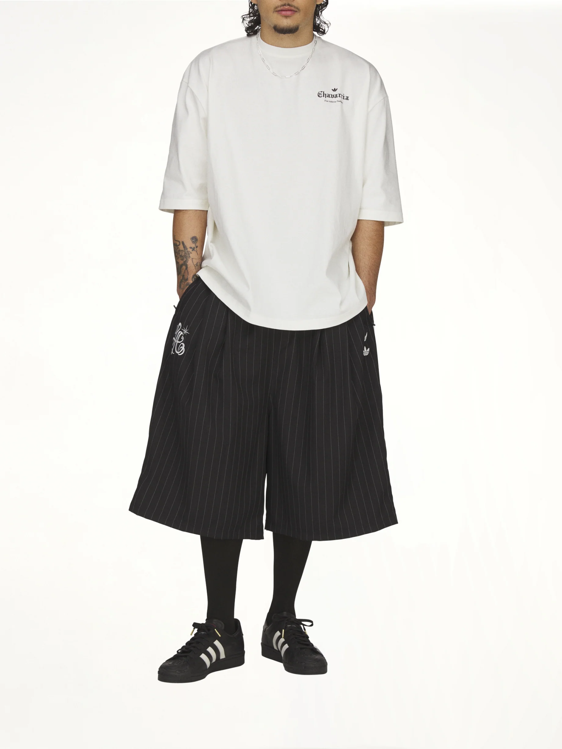 Adidas x WC Logo SS T-Shirt in Off White - Image 4