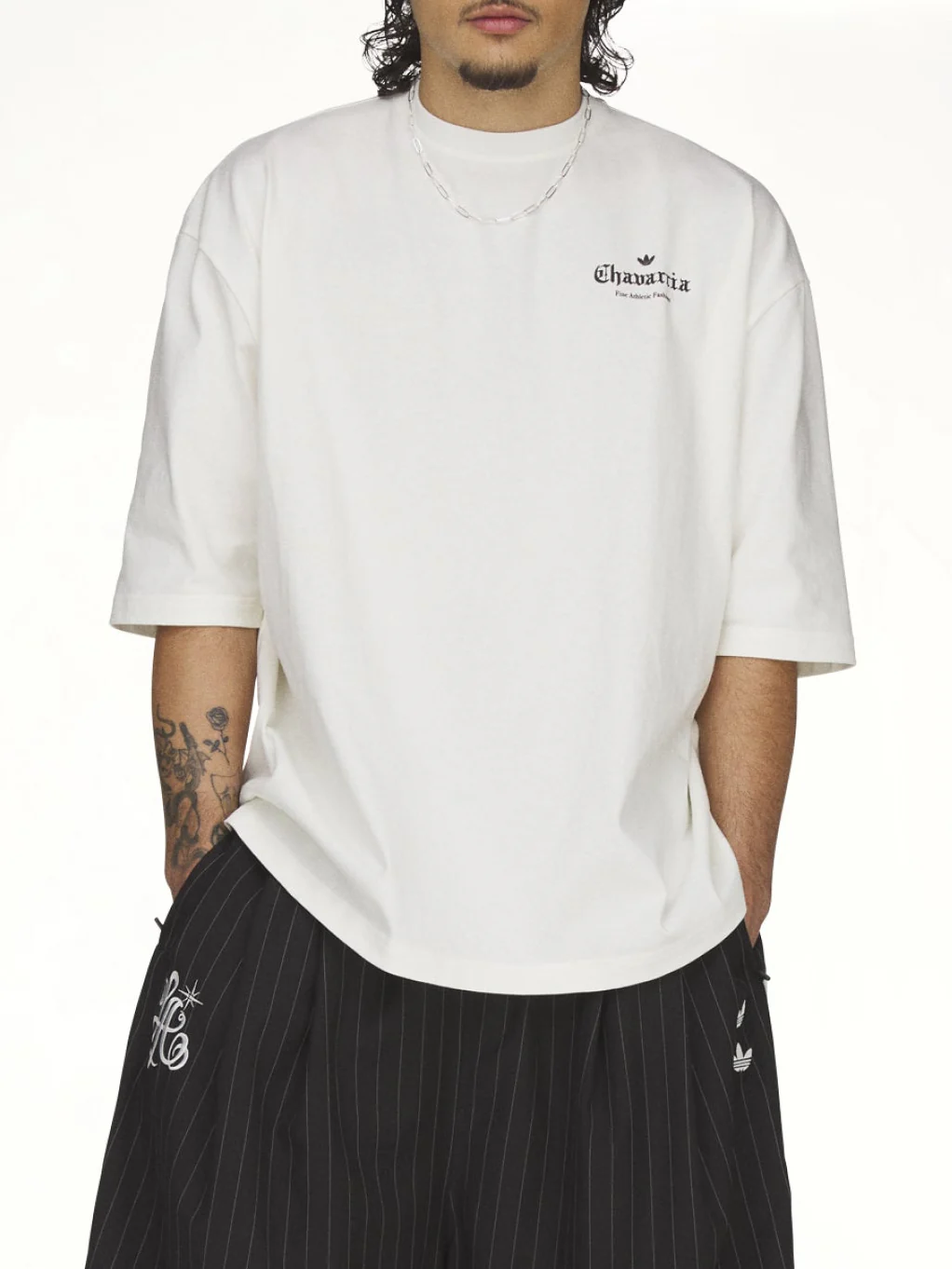 Adidas x WC Logo SS T-Shirt in Off White - Image 6