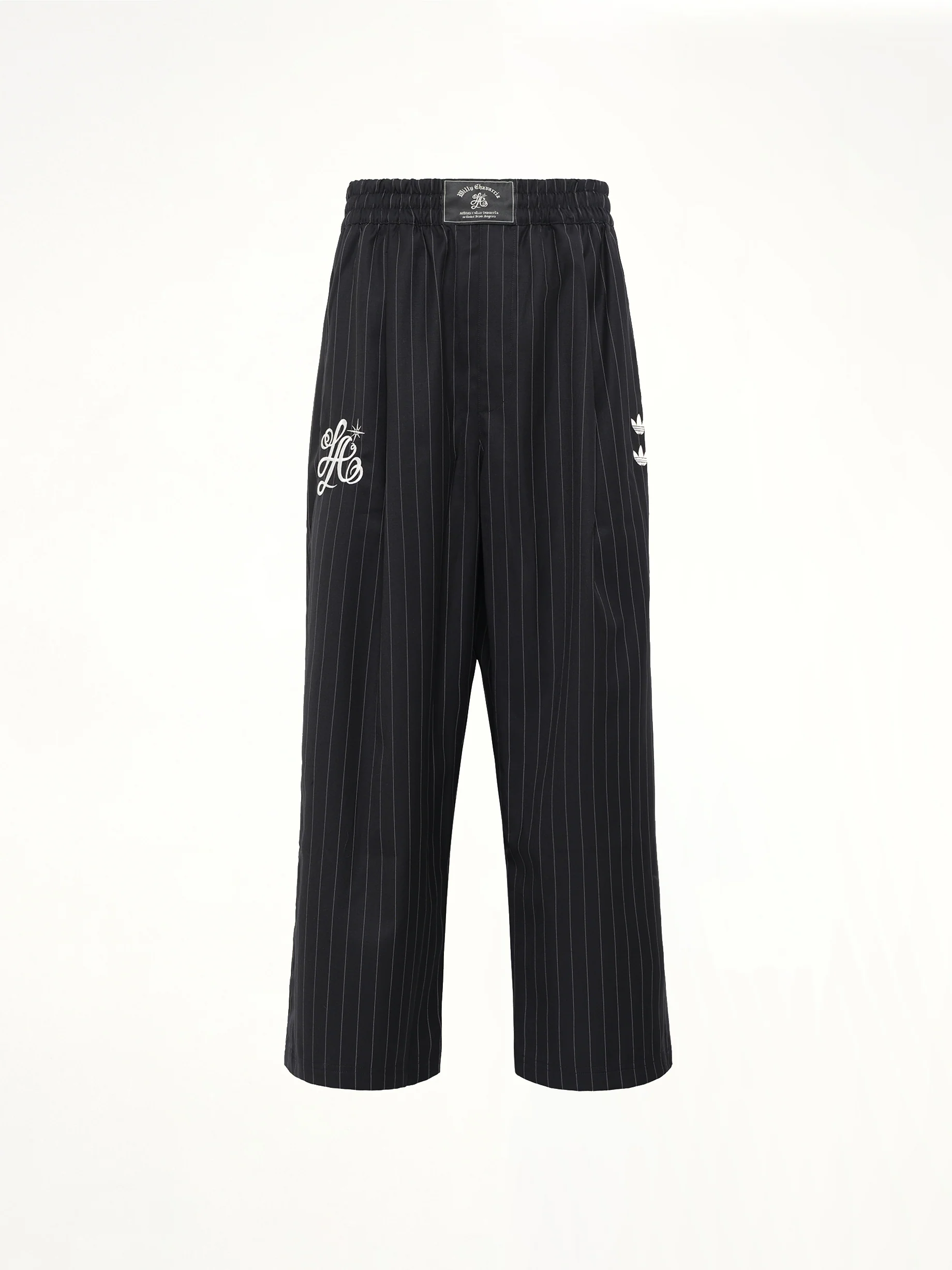 Adidas x WC Pinstripe Pants in Black/White - Image 2