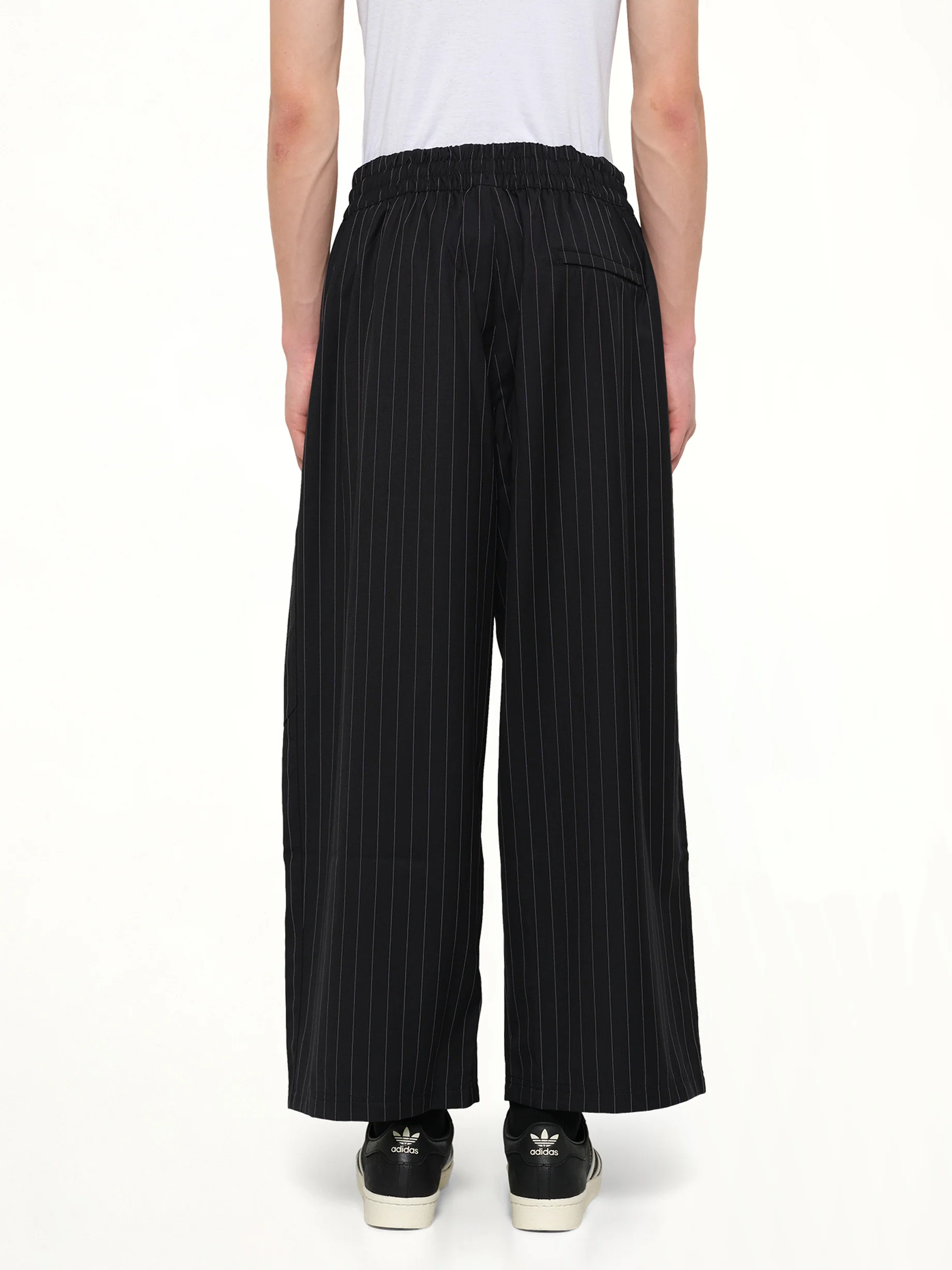 Adidas x WC Pinstripe Pants in Black/White - Image 5