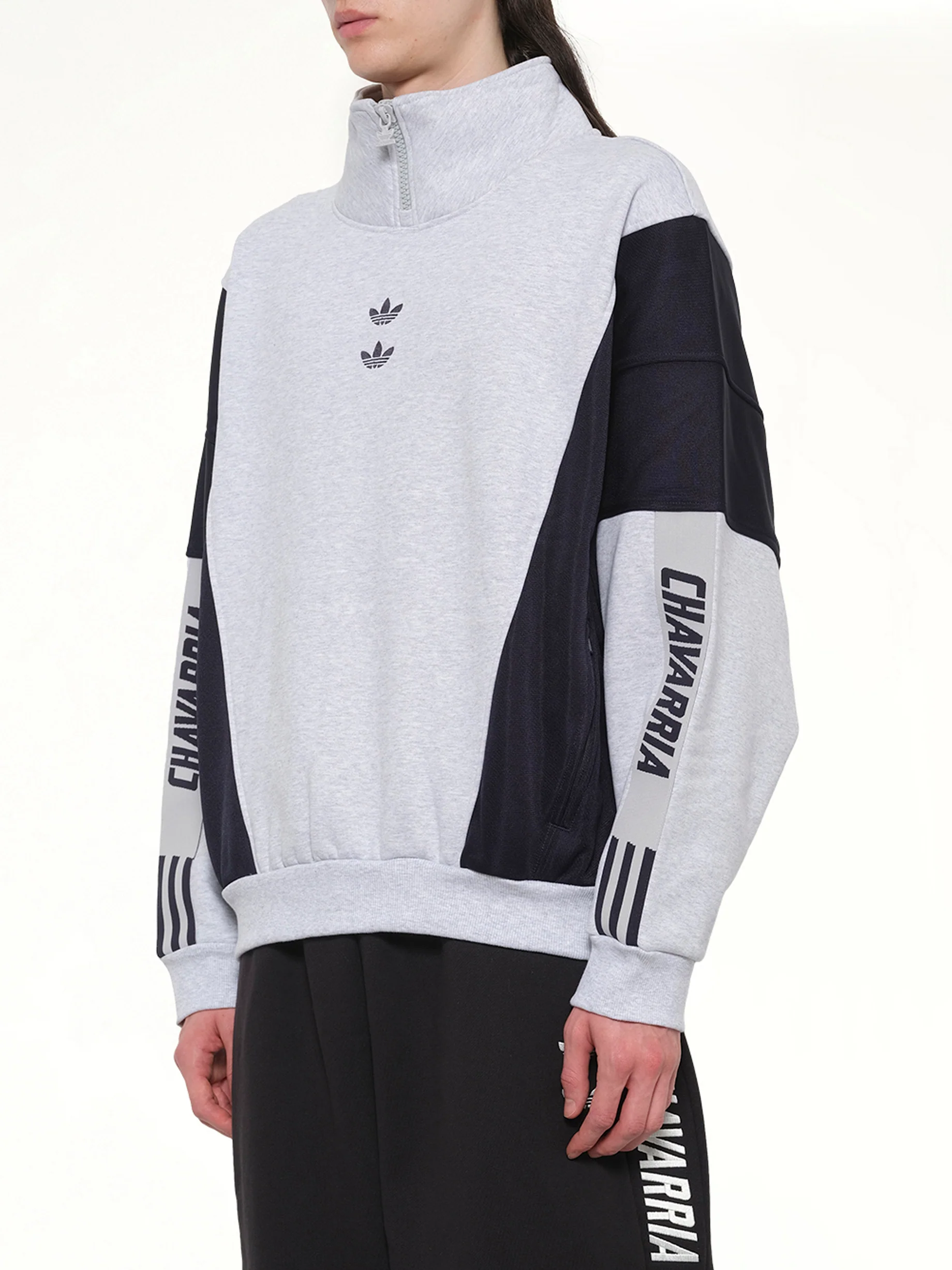 Adidas x WC Watsonville Sweatshirt in Light Grey - Image 3