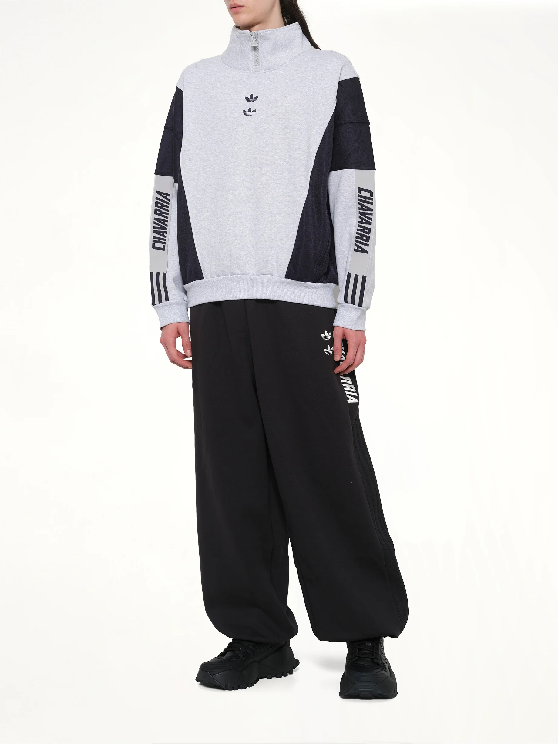 Adidas x WC Watsonville Sweatshirt in Light Grey - Image 4