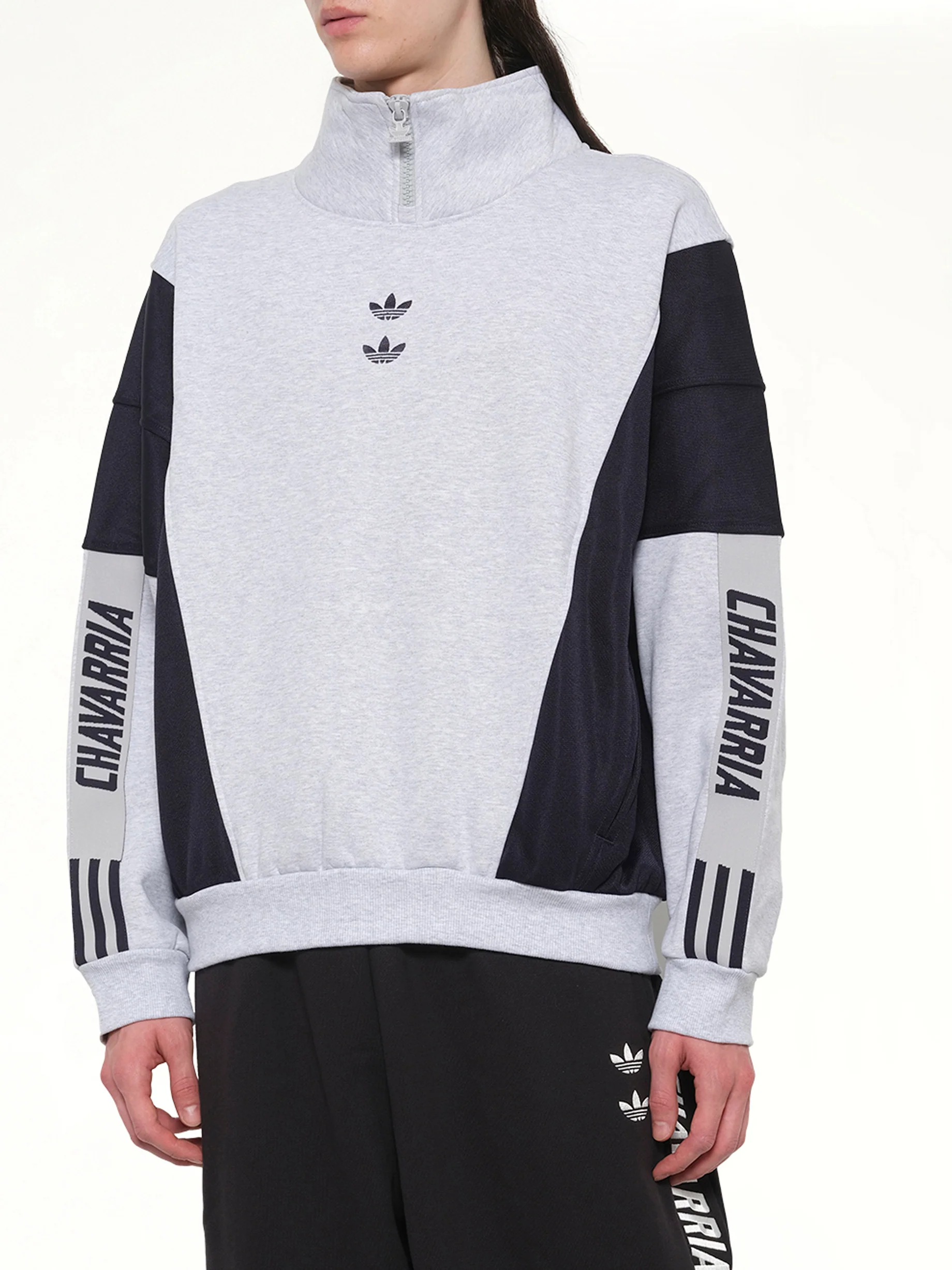 Adidas x WC Watsonville Sweatshirt in Light Grey - Image 6