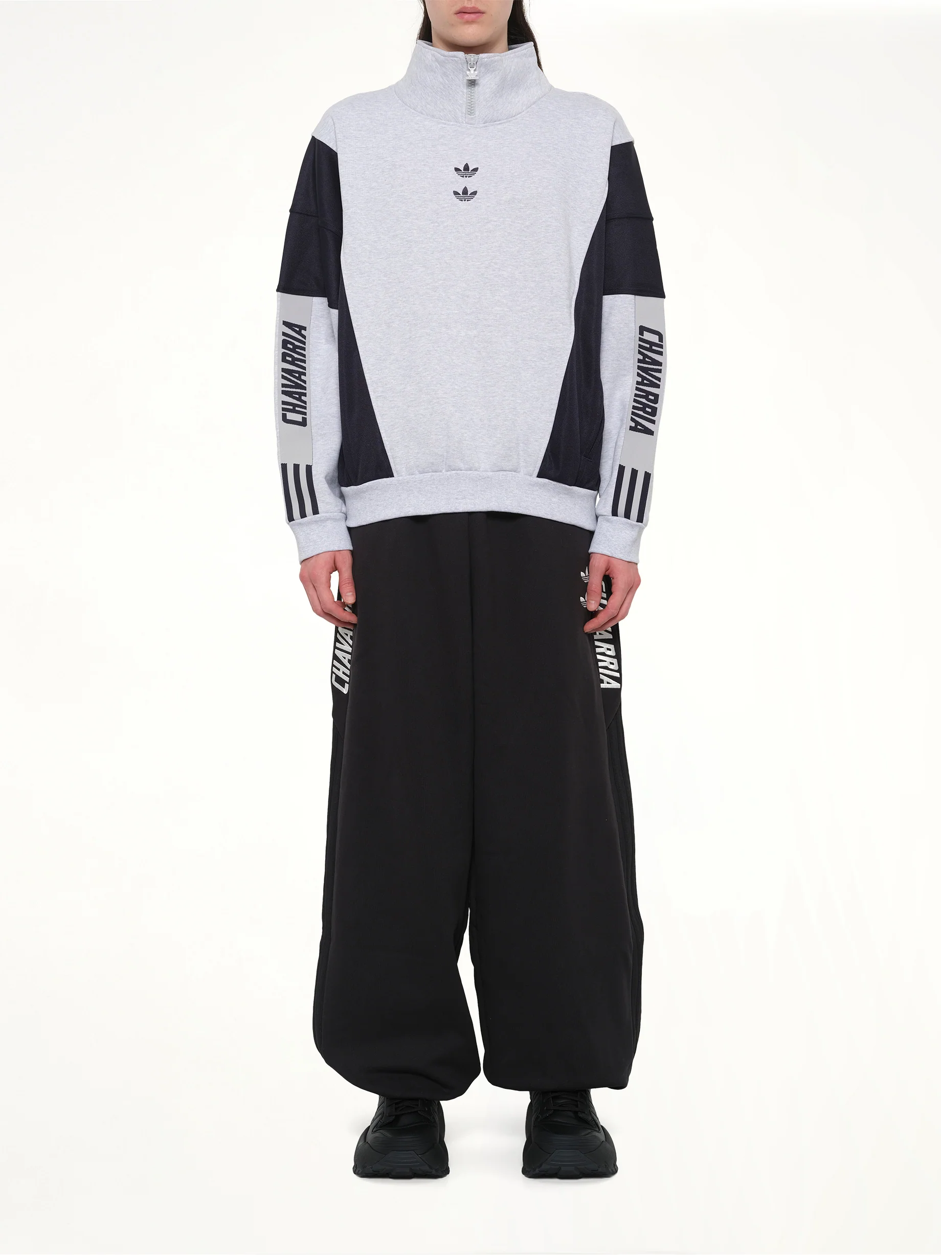 Adidas x WC Watsonville Sweatshirt in Light Grey - Image 7