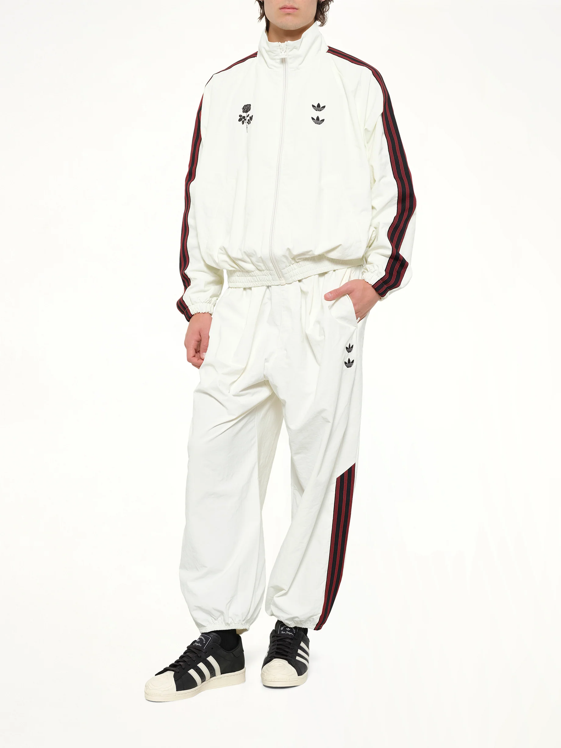 Adidas x WC Woven Track Pants in Off White - Image 4