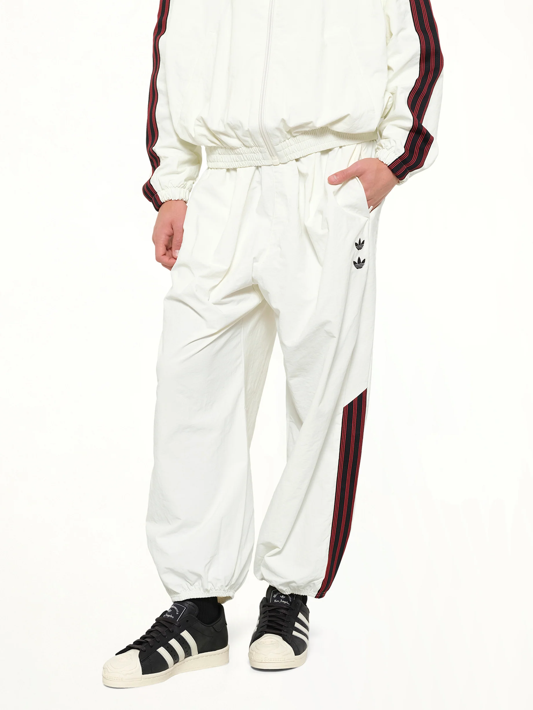 Adidas x WC Woven Track Pants in Off White - Image 6