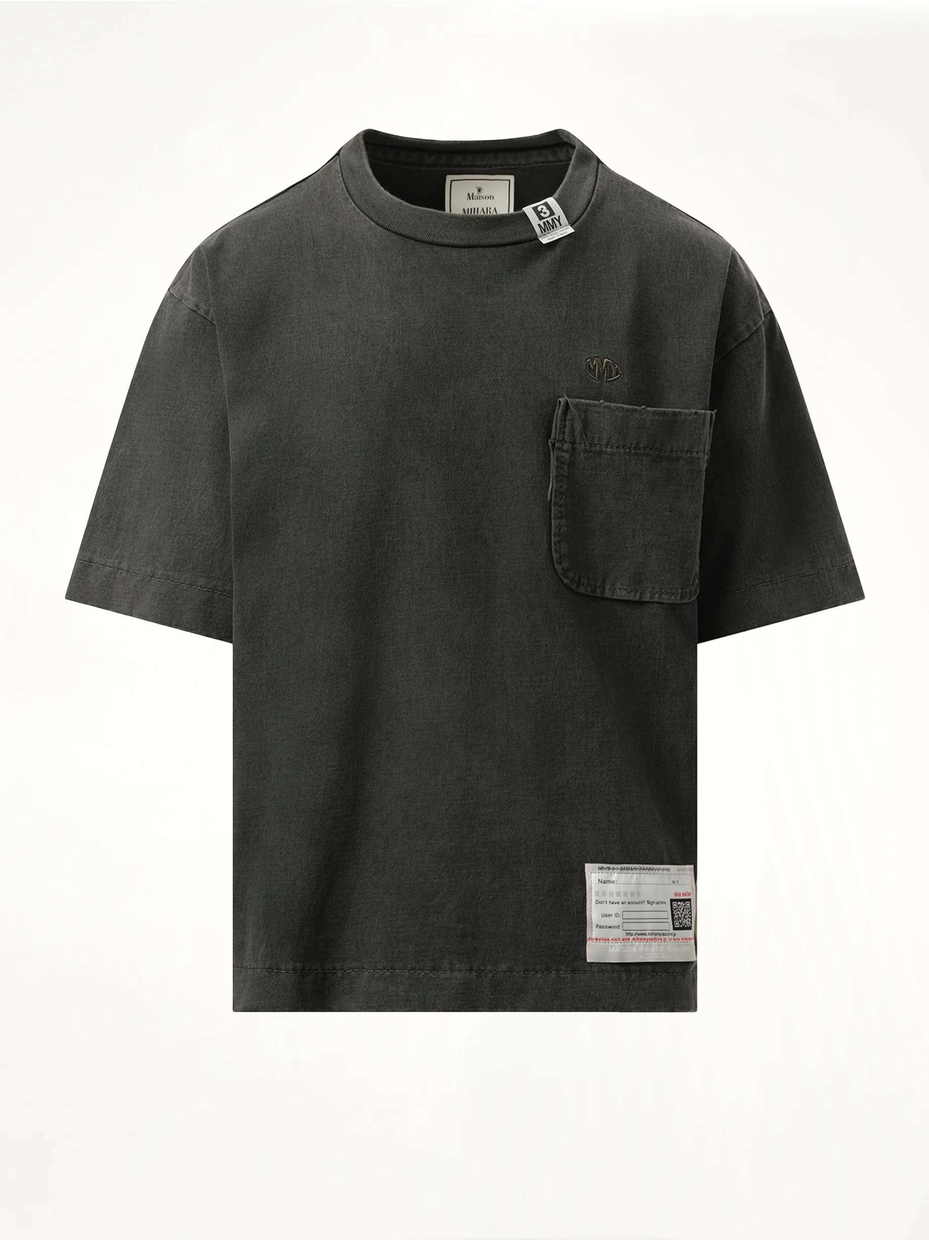 Amateur Sewn T-Shirt in Black - Image 2