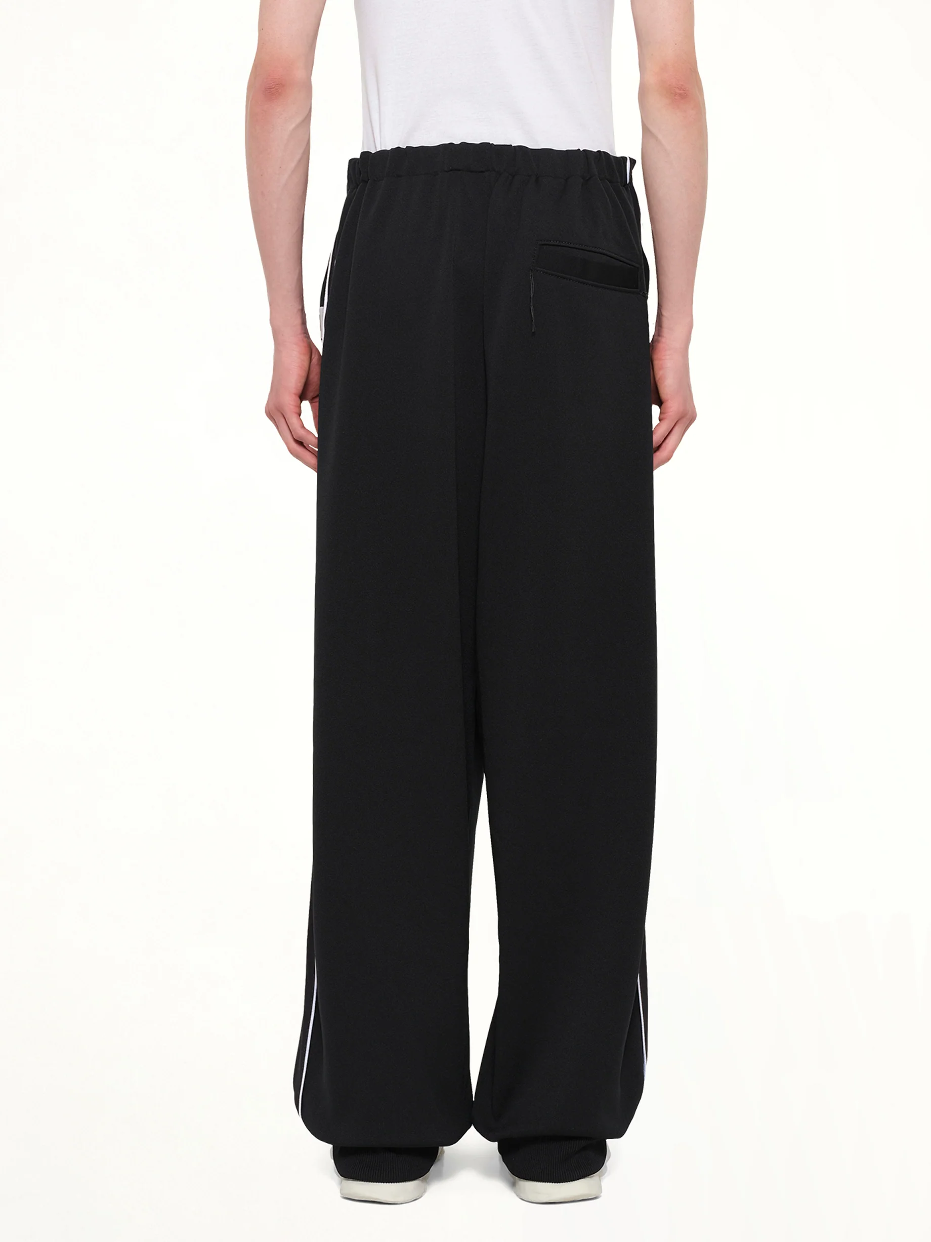 Amateur Sewn Track Pants in Black - Image 5