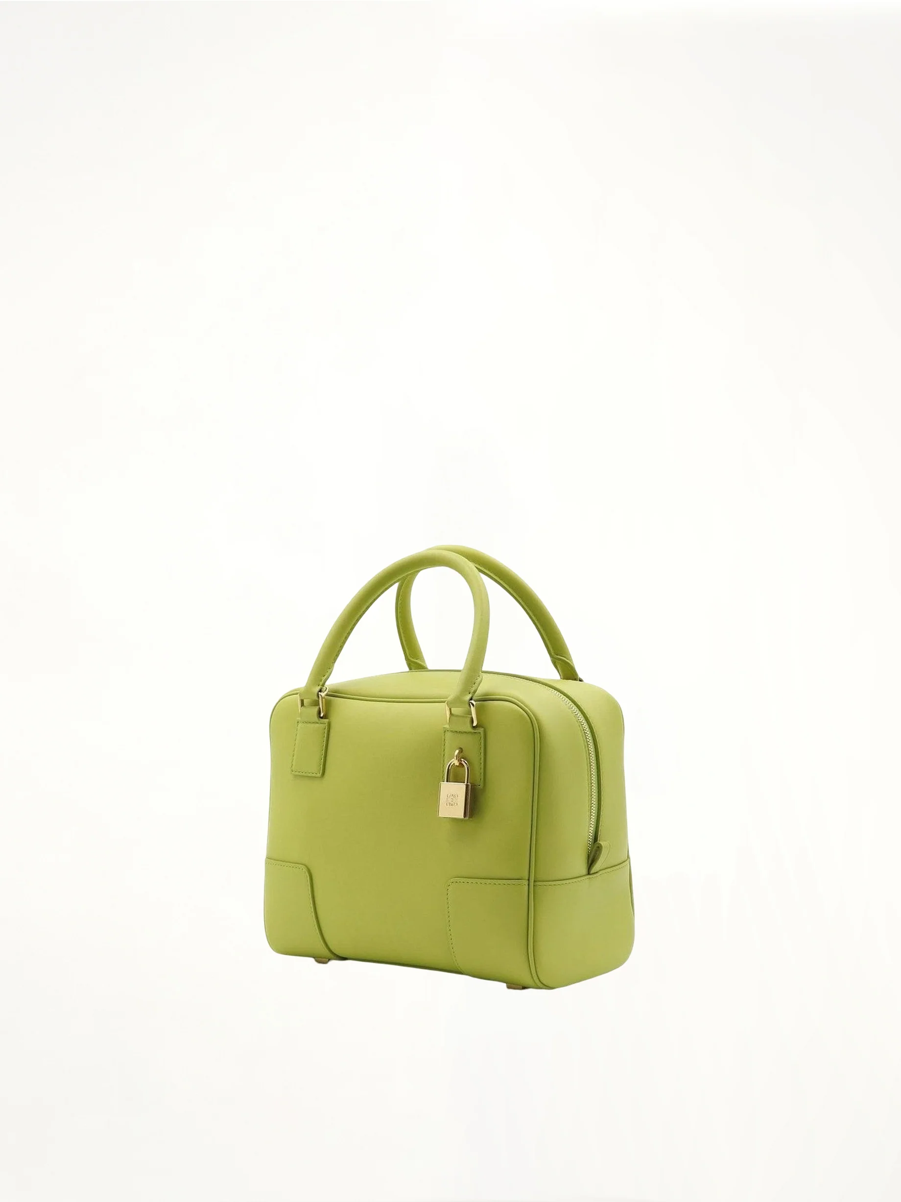 Amazona 19 Bag in Nappa Calfskin in Lime Yellow - Image 3