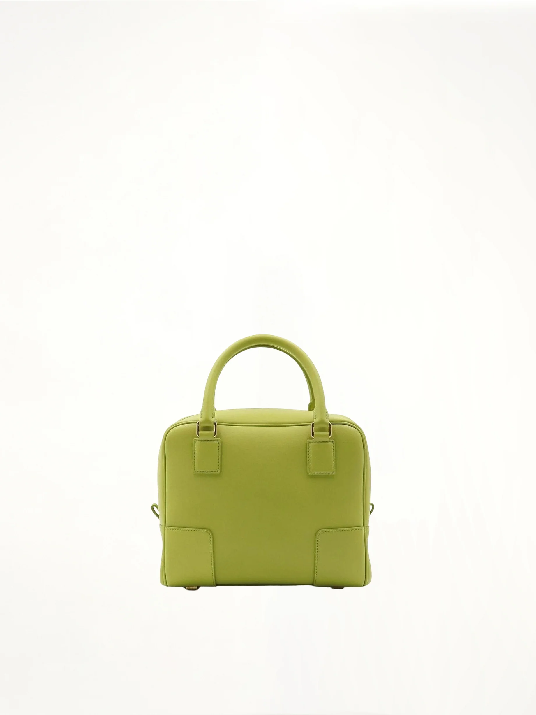 Amazona 19 Bag in Nappa Calfskin in Lime Yellow - Image 5