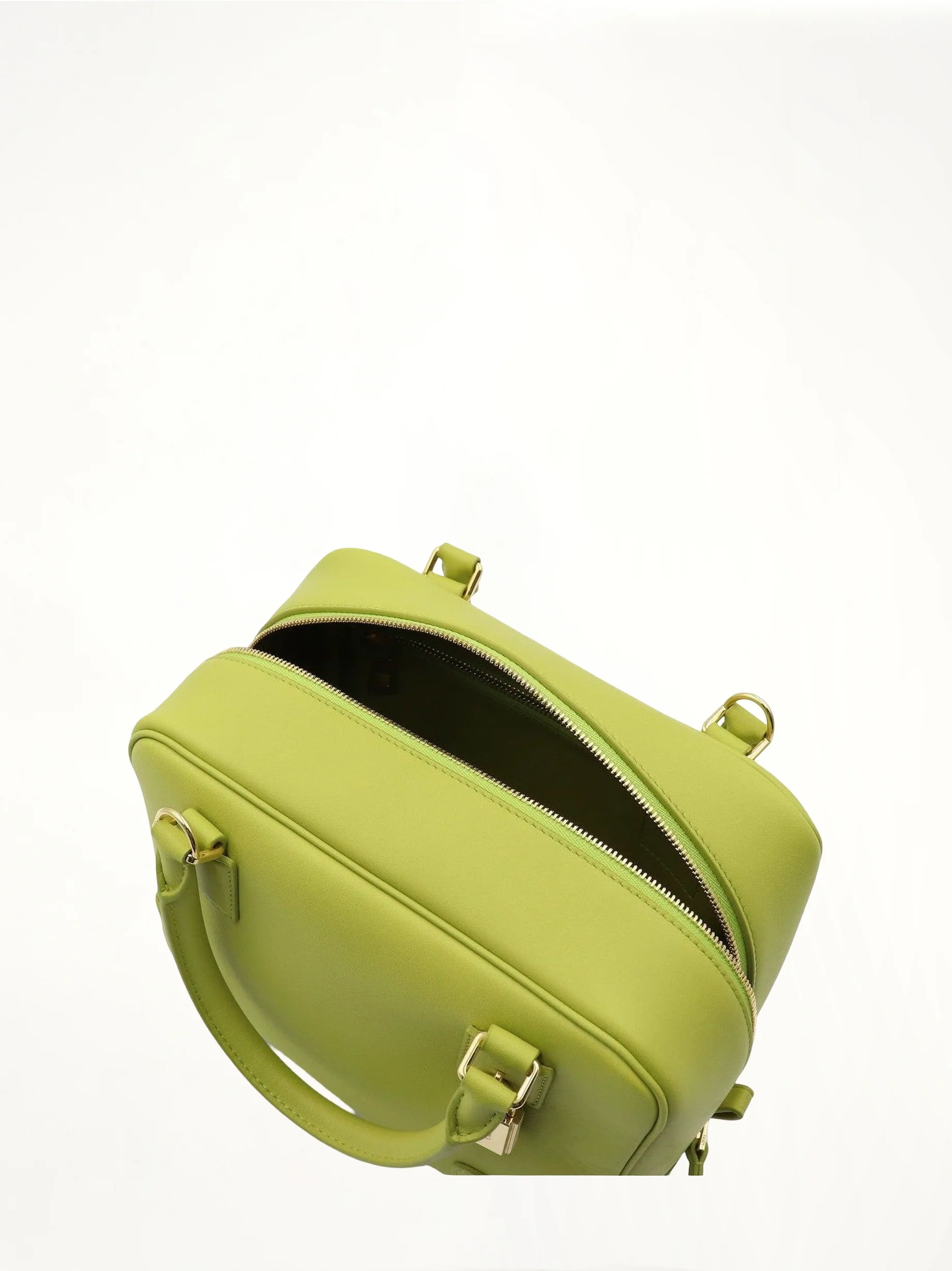 Amazona 19 Bag in Nappa Calfskin in Lime Yellow - Image 7