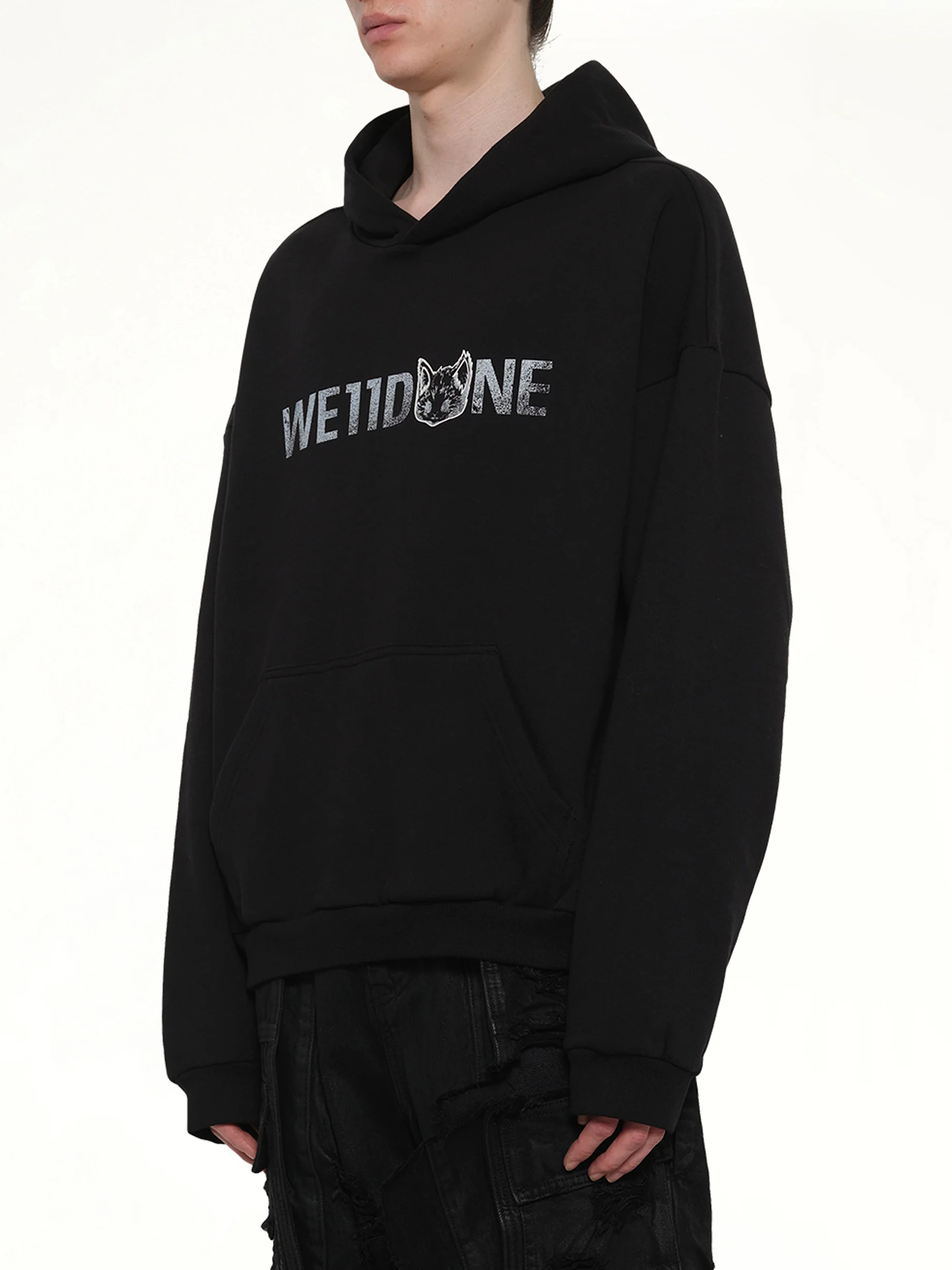 Amber Logo Hoodie in Black - Image 3