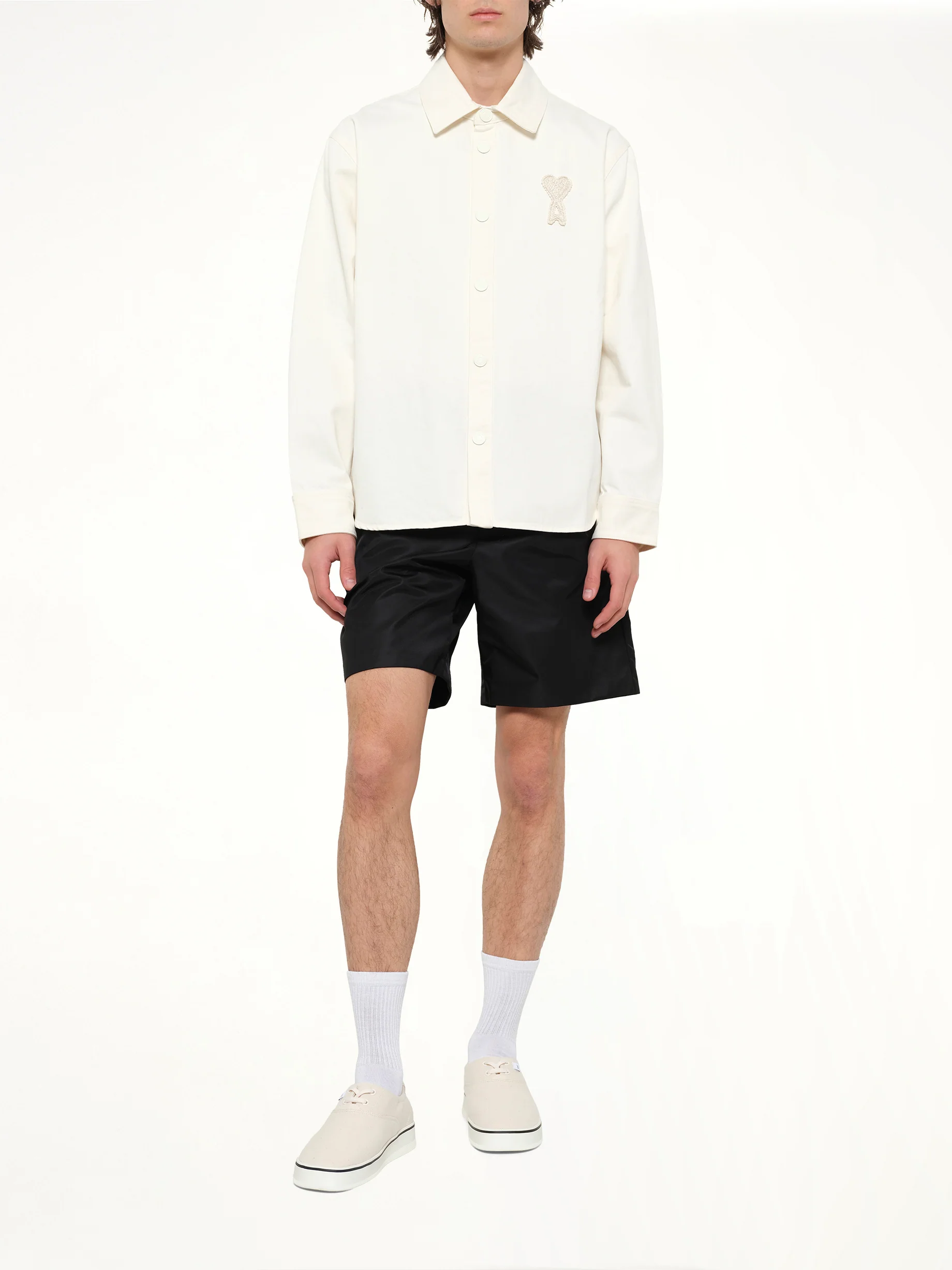 Ami De Coeur Stud Shorts in Black - Image 4