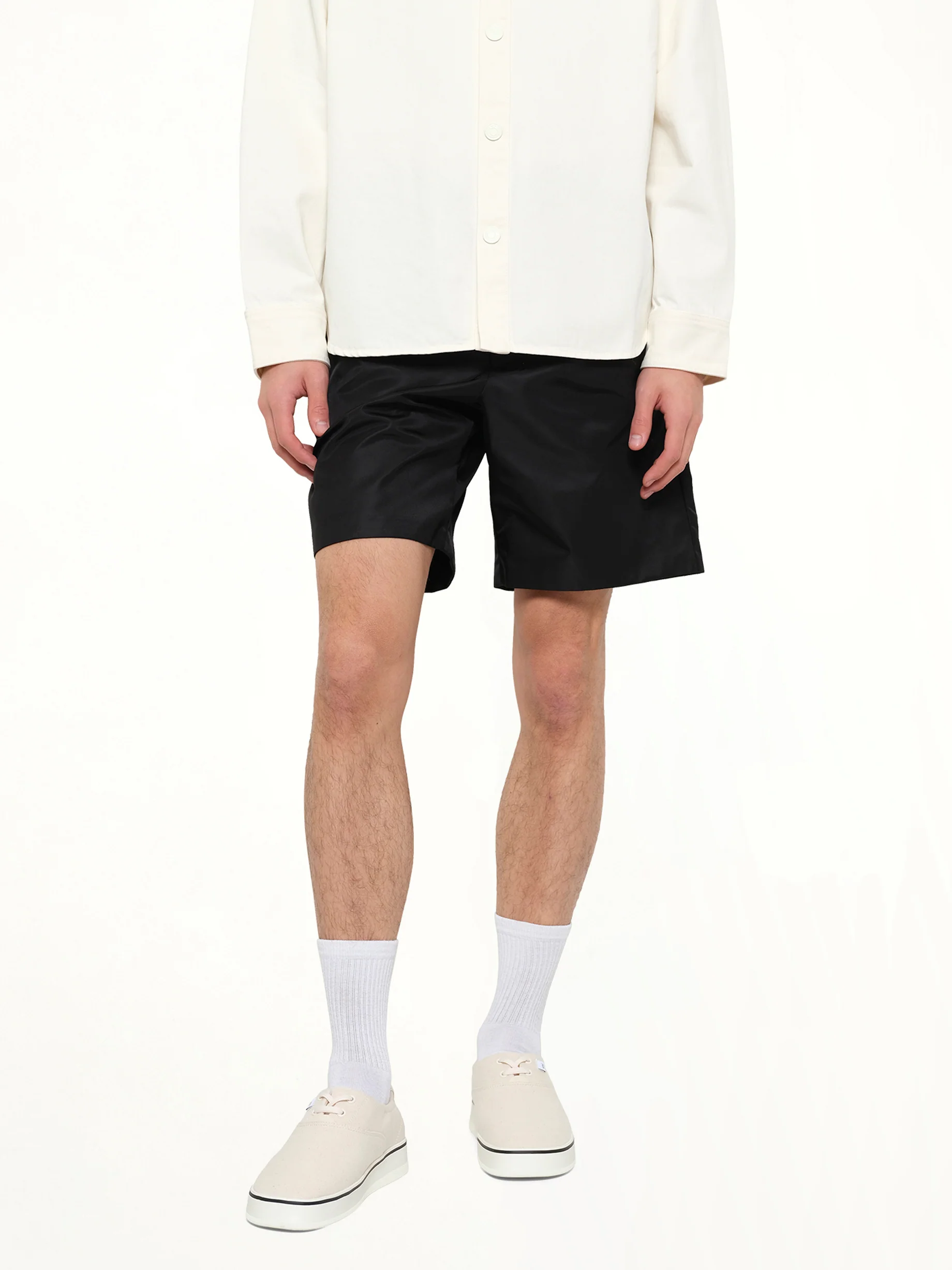 Ami De Coeur Stud Shorts in Black - Image 6