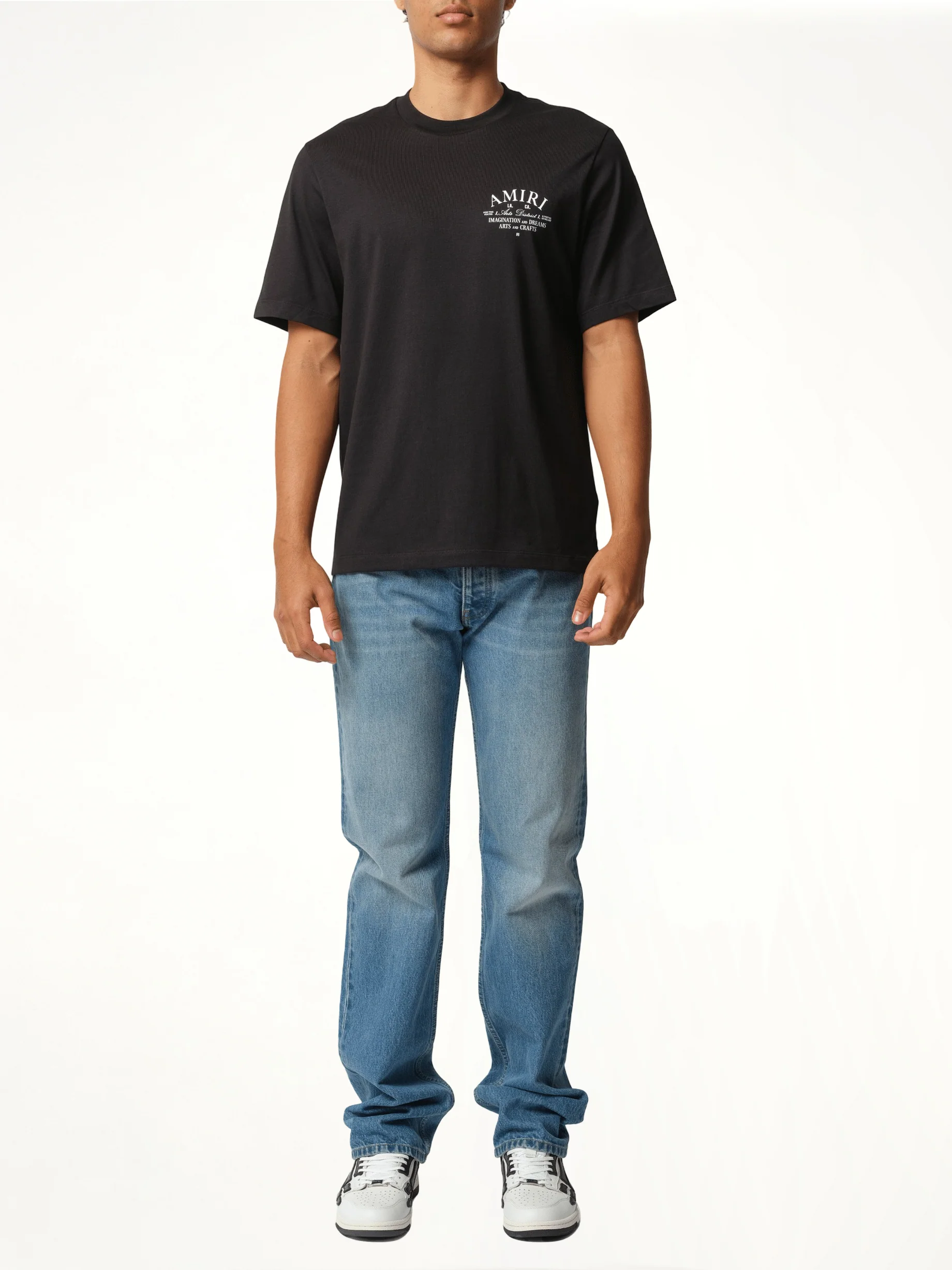 Amiri Arts District T-Shirt in Black/White - Image 4