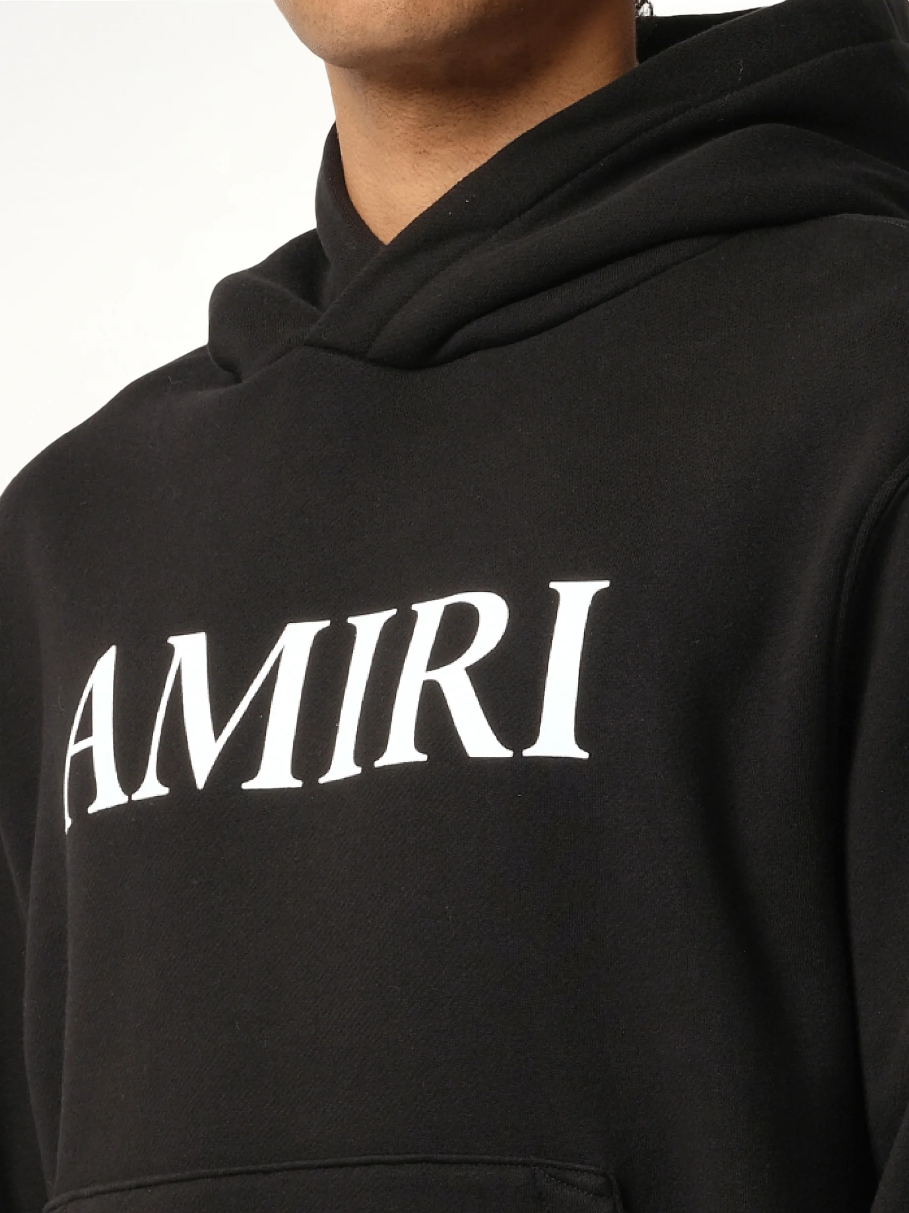Amiri Core Logo Hoodie in Black/White - Image 3