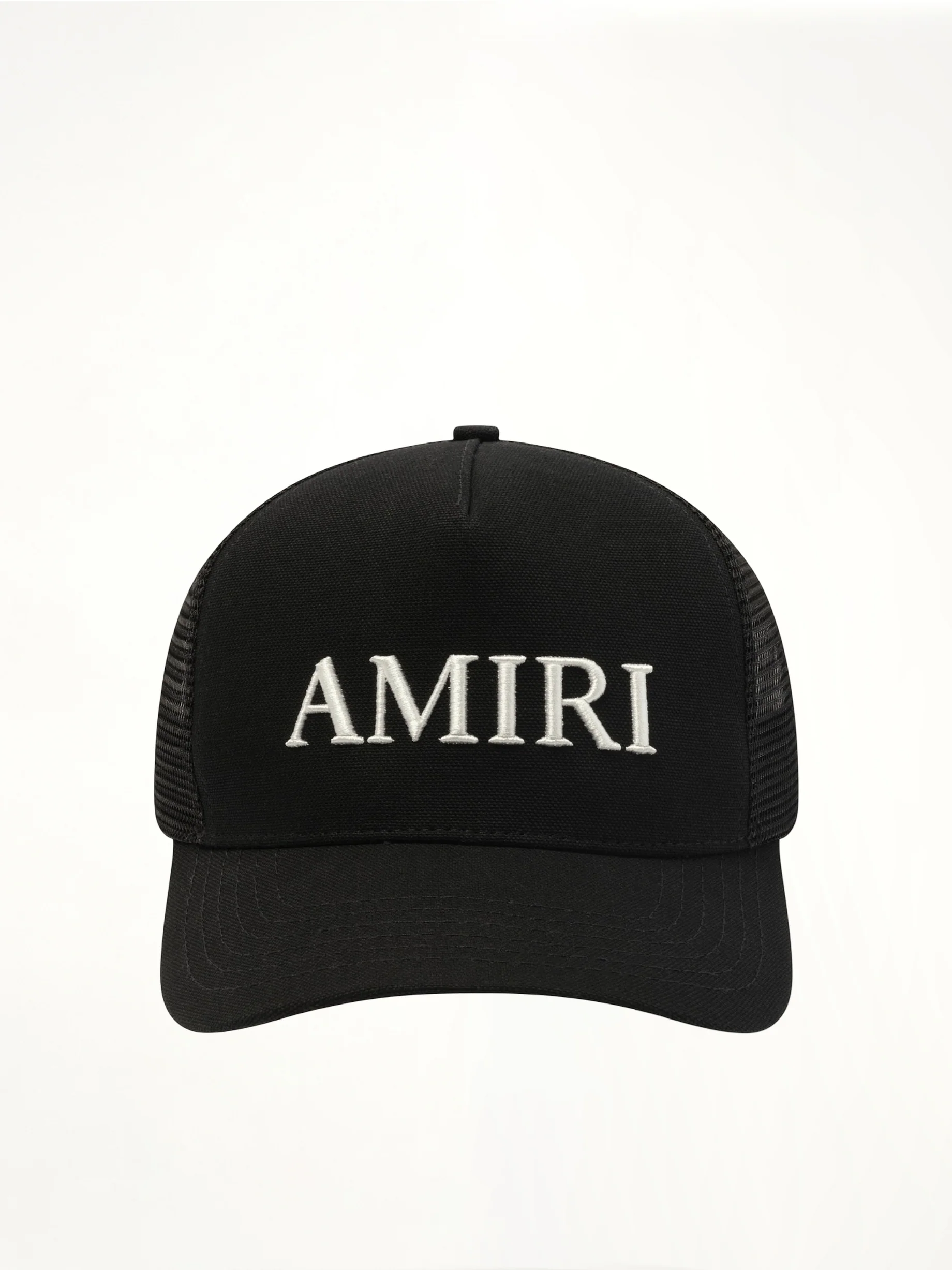 Amiri Core Logo Trucker Hat in Black