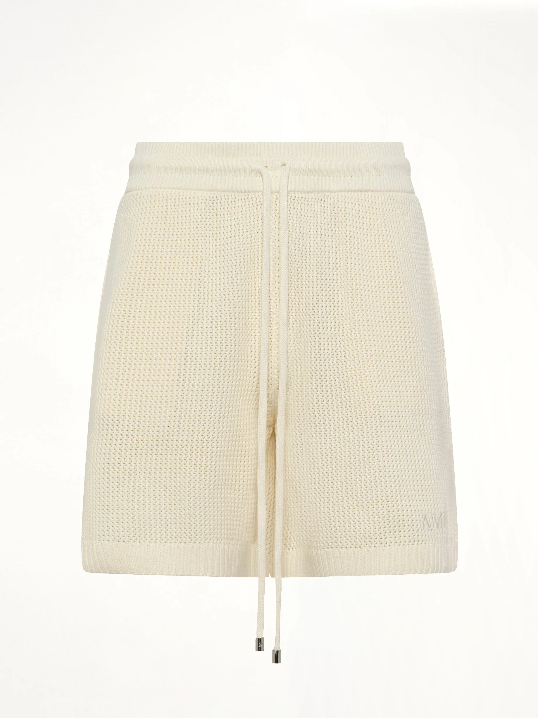 Amiri Crochet Mesh Short in Ivory - Image 2