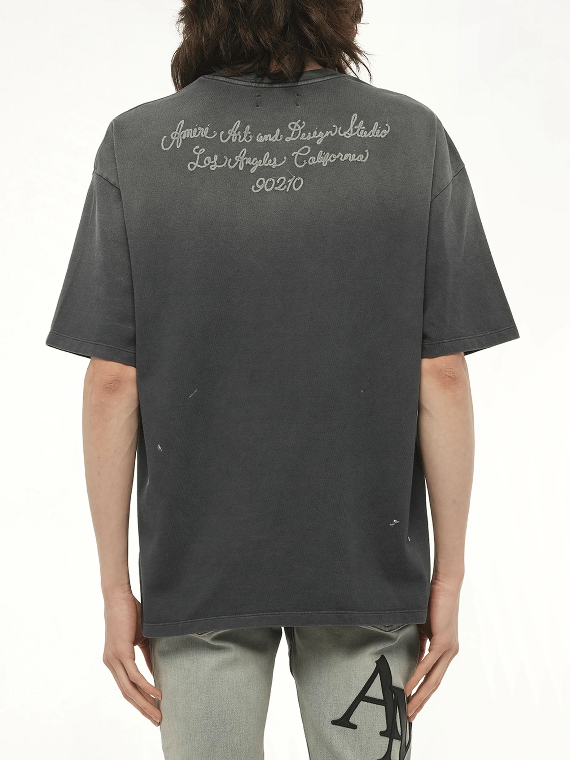 Amiri Design Studio T-Shirt in Black - Image 6