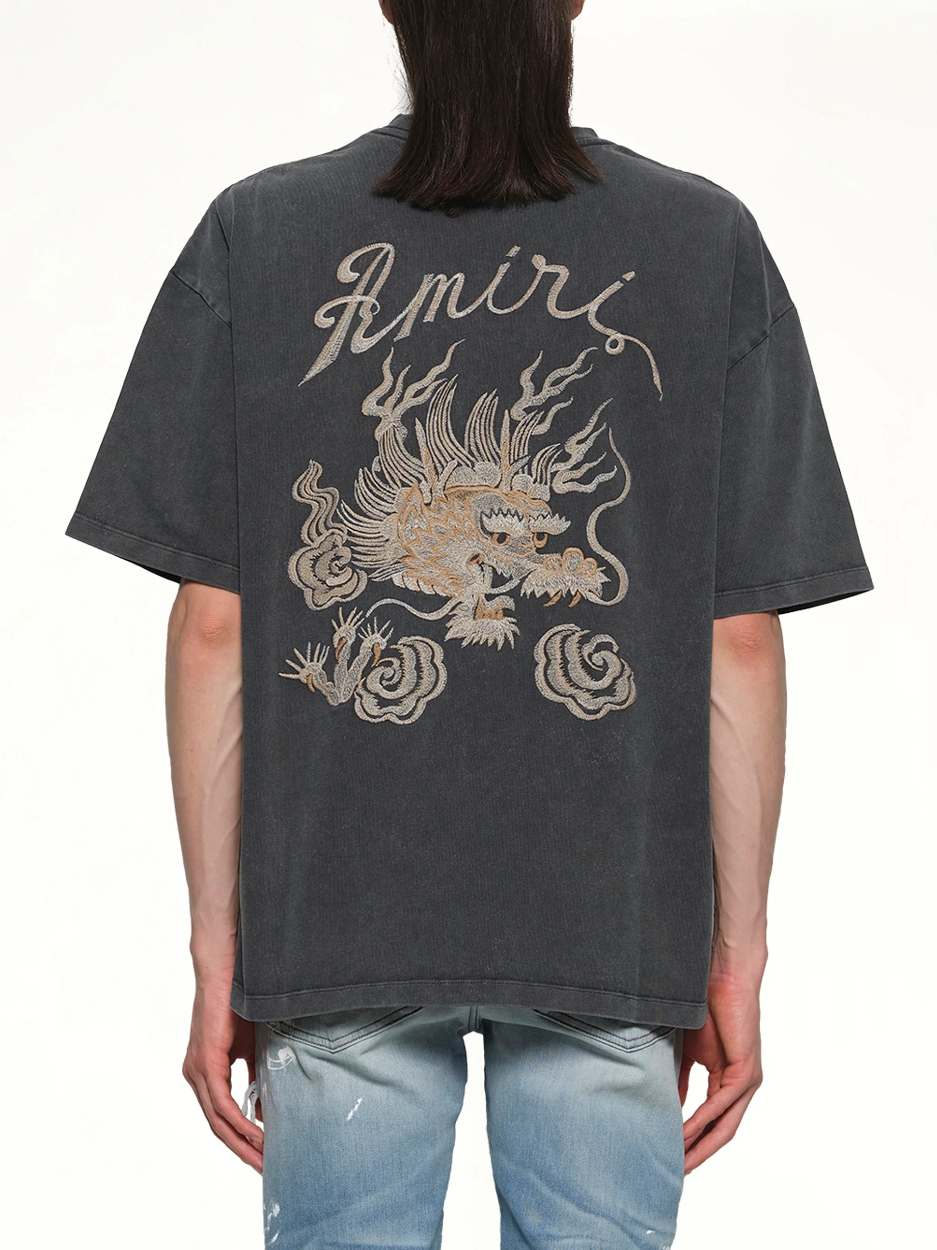 Amiri Dragon Overized Tee in Black - Image 5
