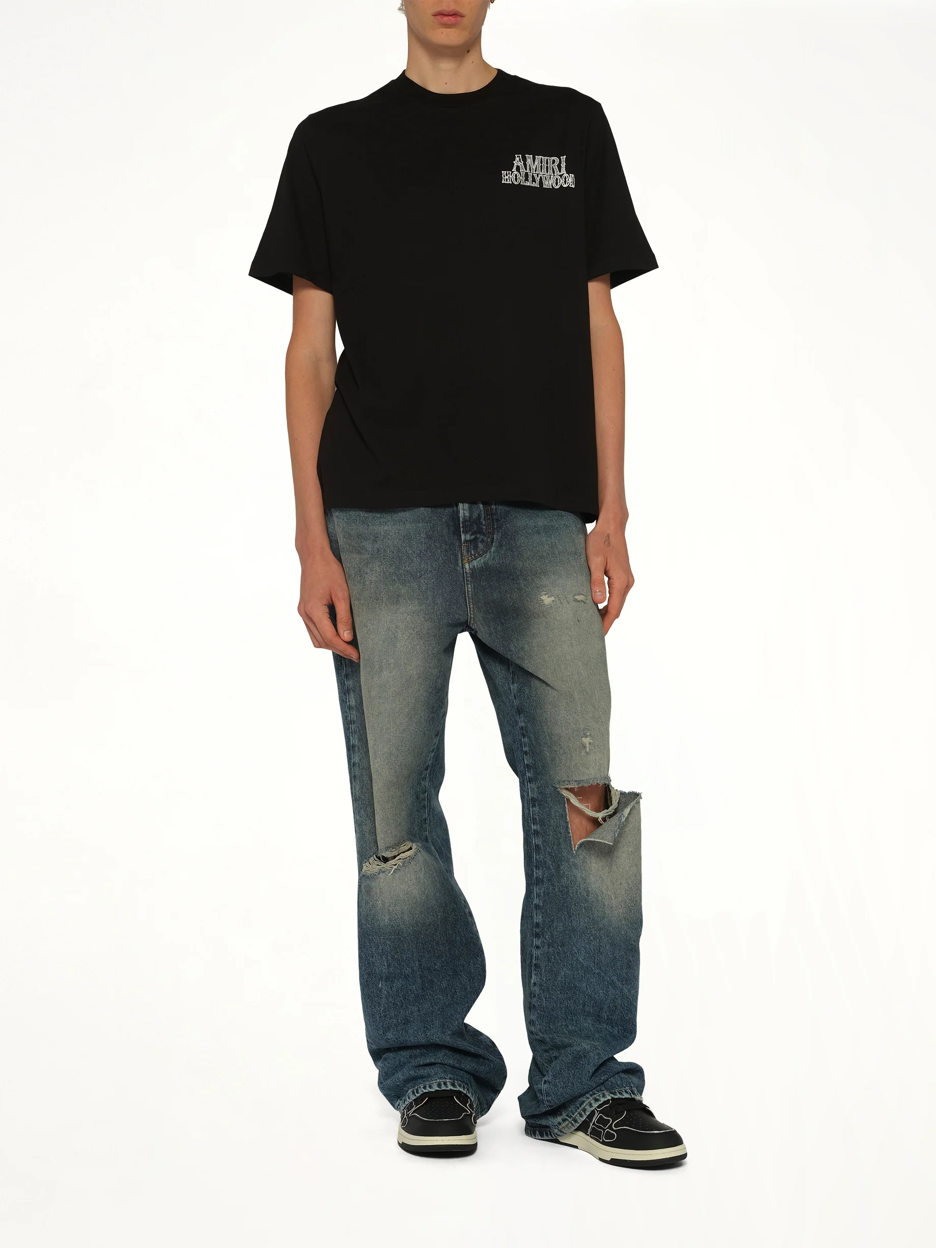 Amiri Hollywood City T-Shirt in Black - Image 4
